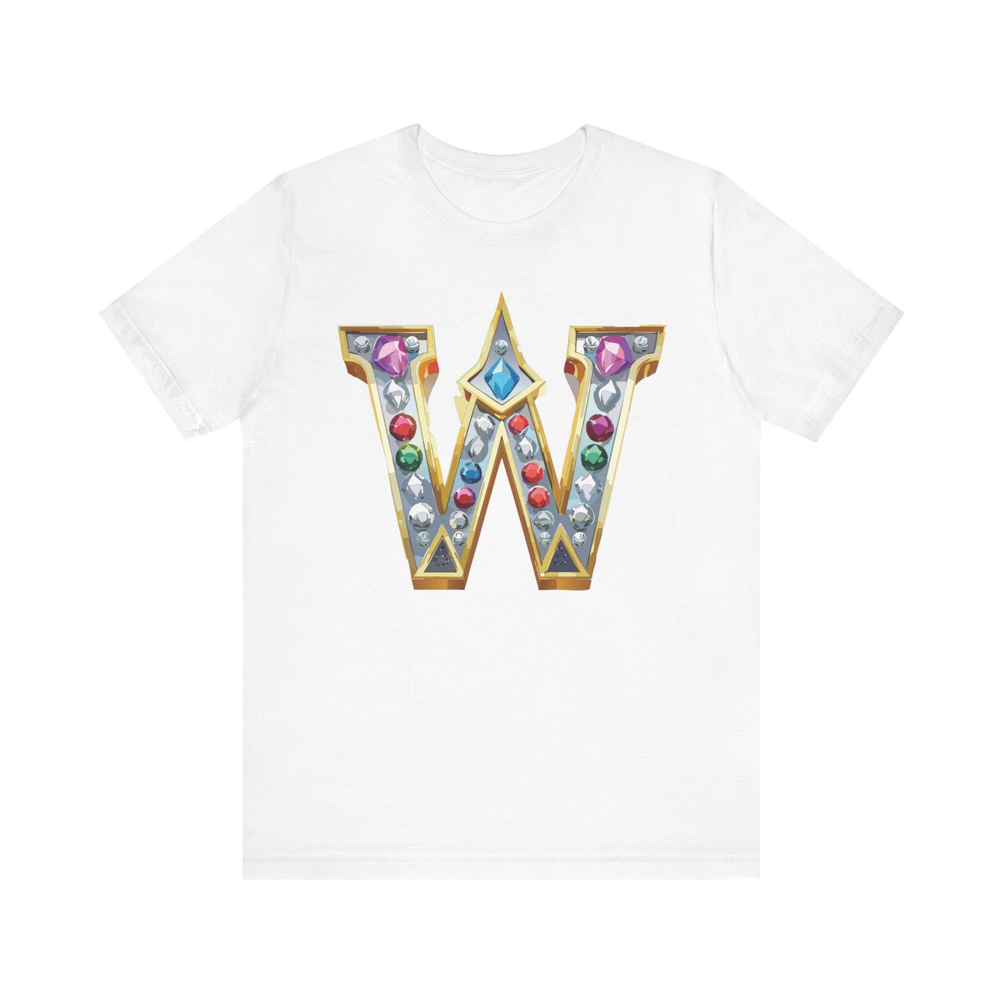 Letter Shirt, Shirt with Letters, Tee Shirt with Gold Letter, Shirt with Antique Letters