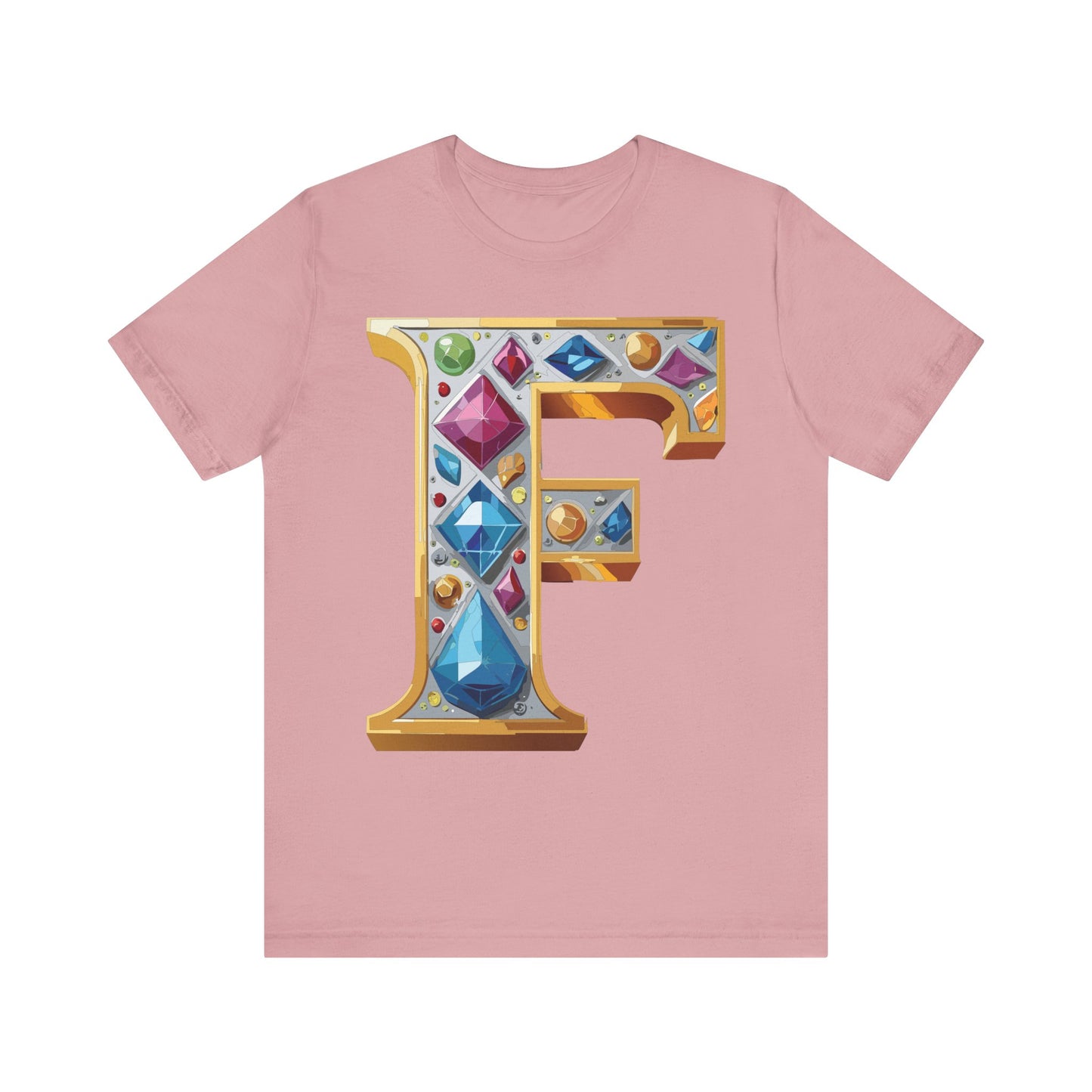 Letter Shirt, Shirt with Letters, Tee Shirt with Gold Letter, Shirt with Antique Letters