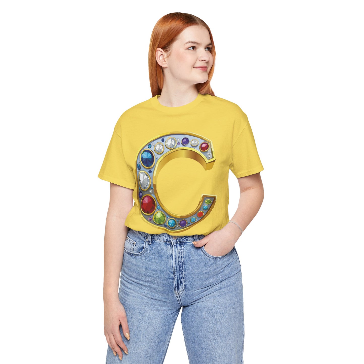 Letter Shirt, Shirt with Letters, Tee Shirt with Gold Letter, Shirt with Antique Letters