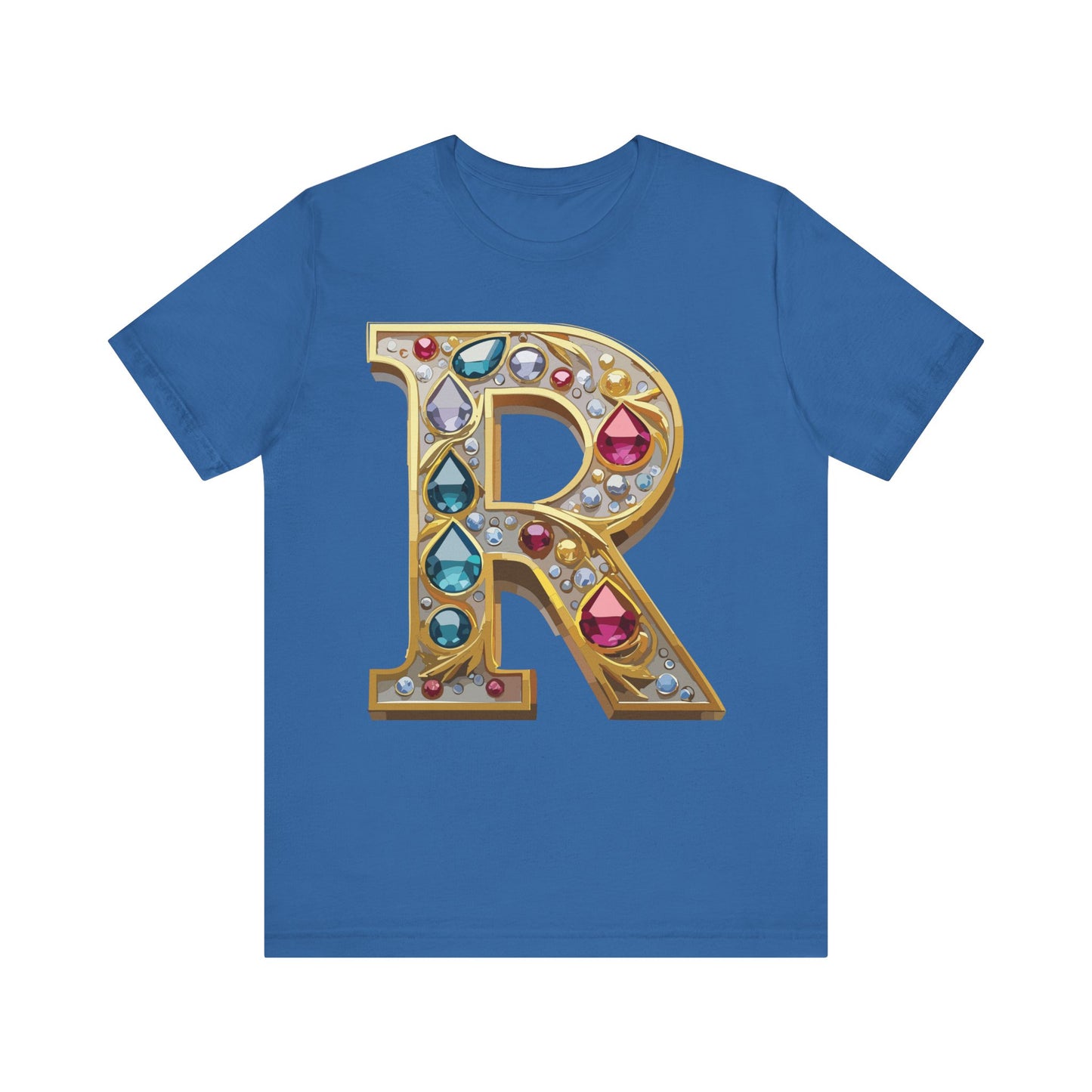 Letter Shirt, Shirt with Letters, Tee Shirt with Gold Letter, Shirt with Antique Letters