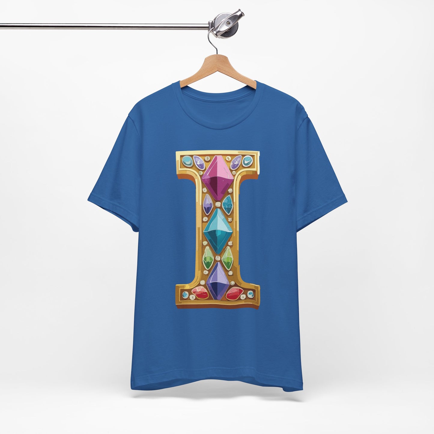 Letter Shirt, Shirt with Letters, Tee Shirt with Gold Letter, Shirt with Antique Letters