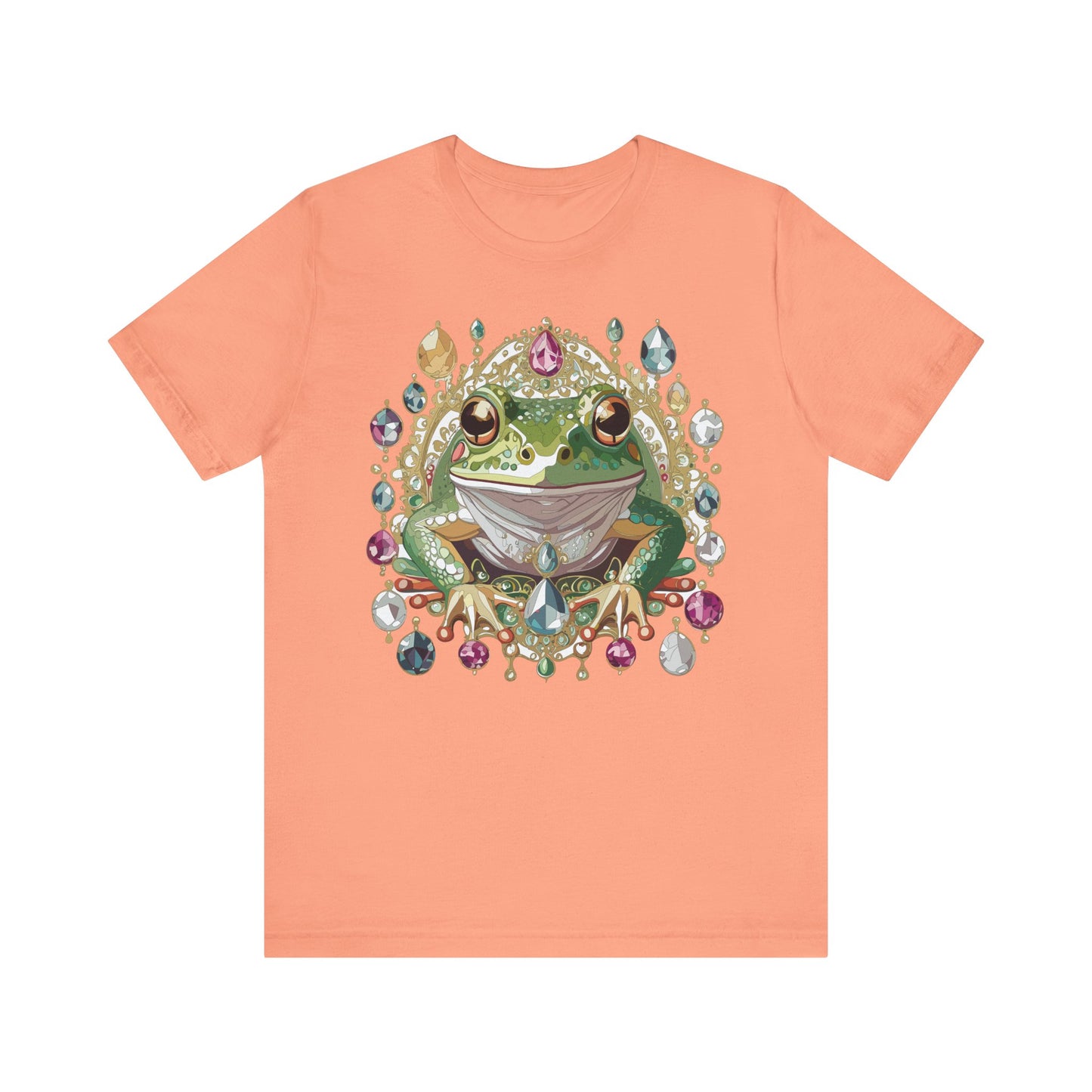 Animal Shirt, Shirt with Animal, Tee Shirt with Gold Animal Medal, Shirt with Antique Animal Medallion