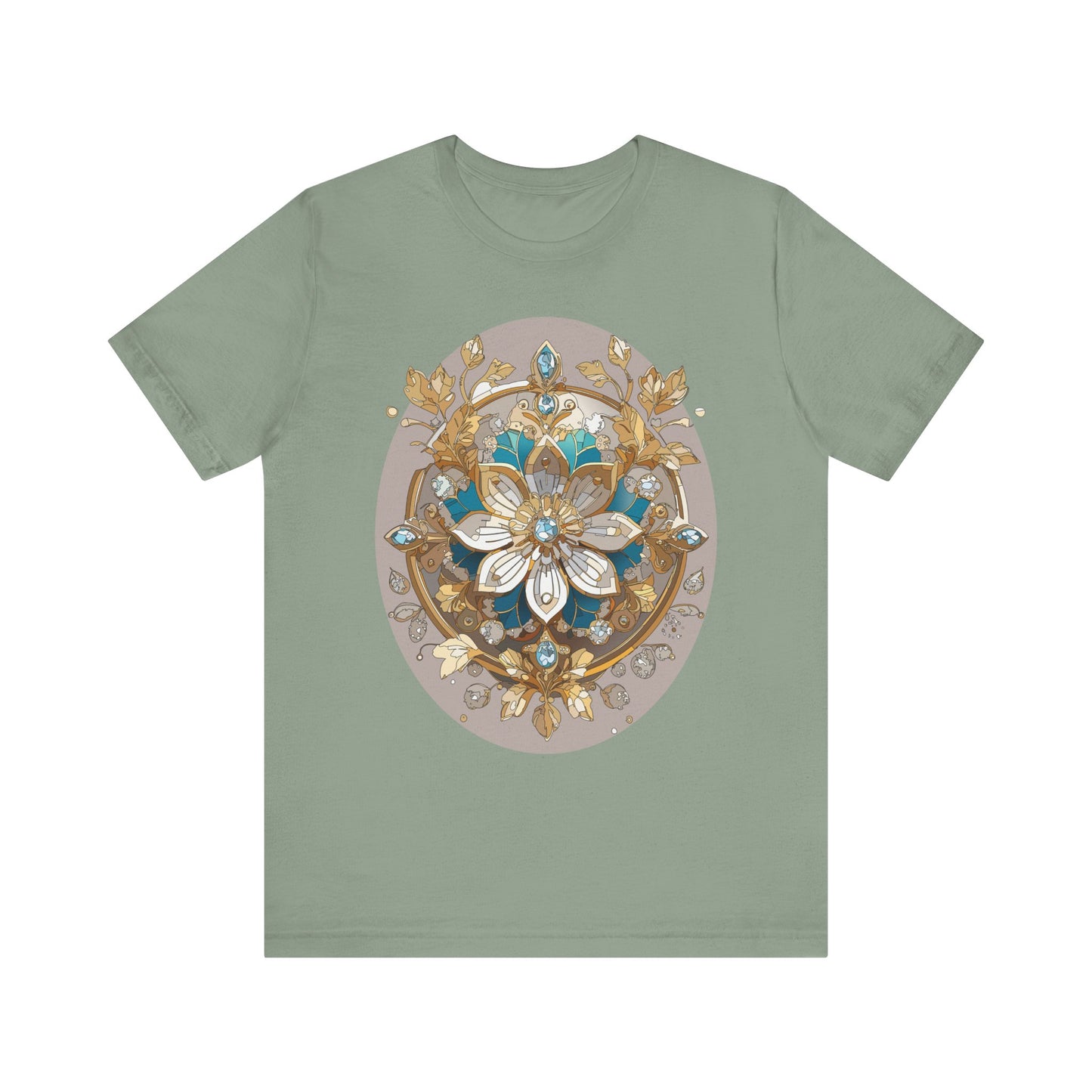 Floral Shirt, Flower Shirt, Tee Shirt with Antique Flower