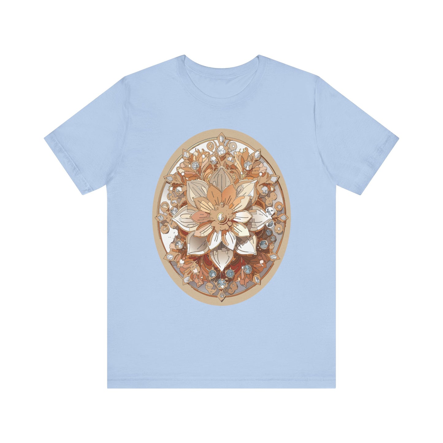 Floral Shirt, Flower Shirt, Tee Shirt with Antique Flower