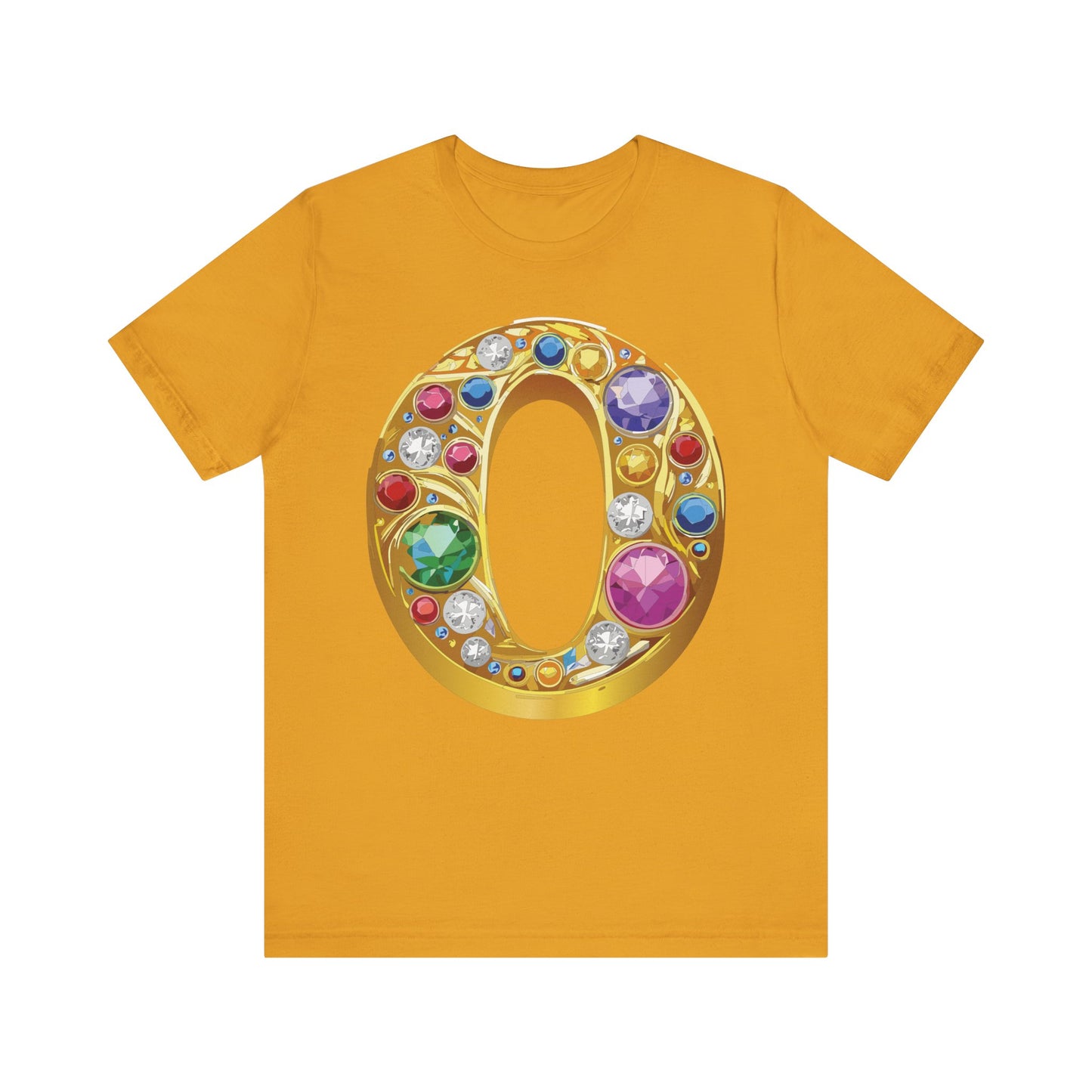 Letter Shirt, Shirt with Letters, Tee Shirt with Gold Letter, Shirt with Antique Letters
