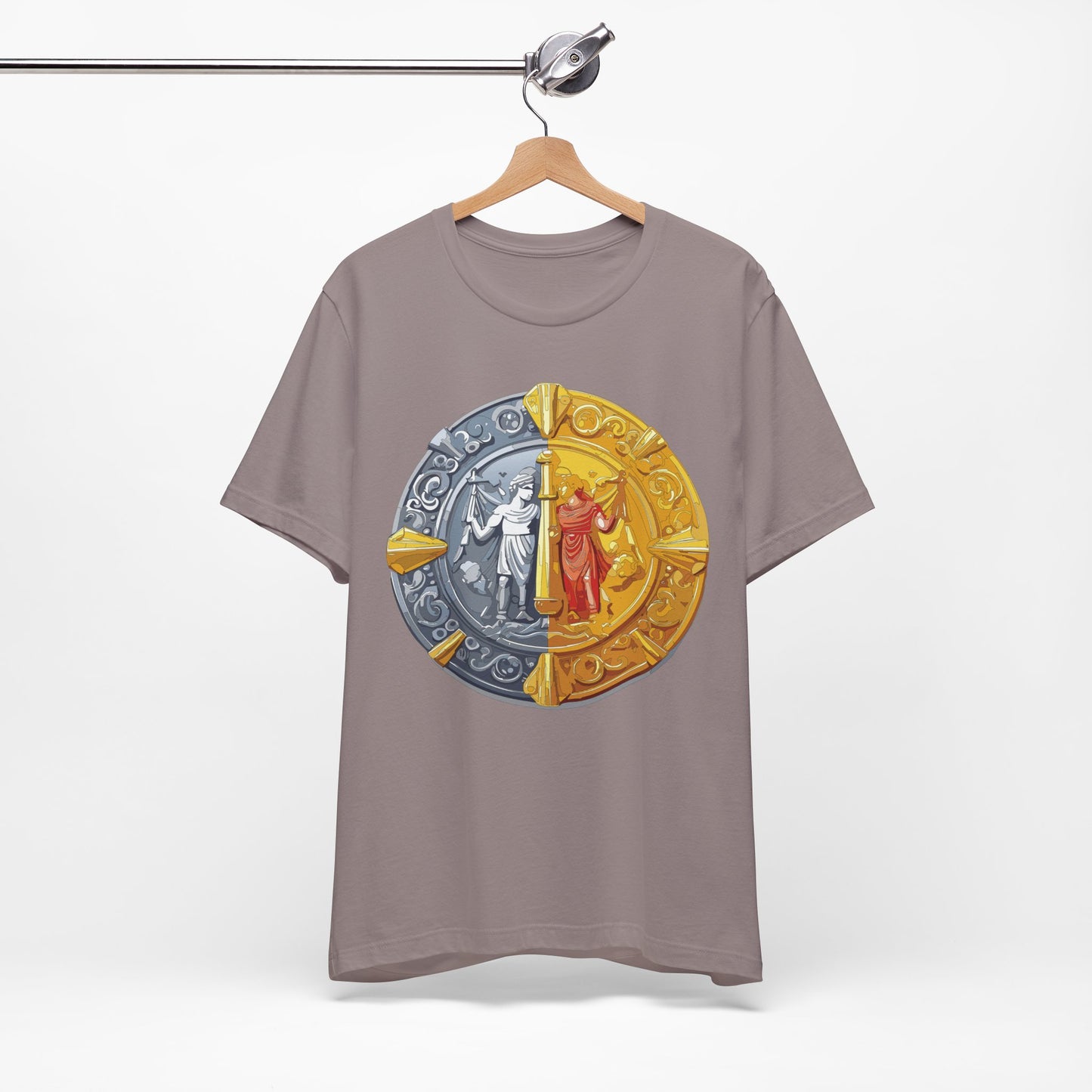 Coin Shirt, Shirt with Coin, Tee Shirt with Gold Coin, Shirt with Antique Coin