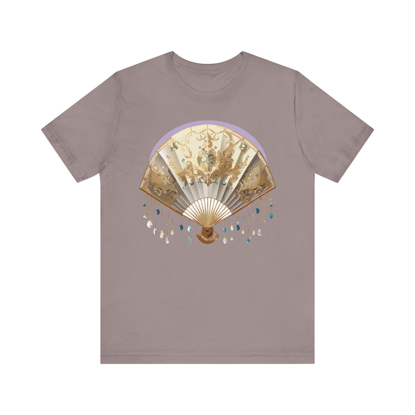 Fan shirt, Shirt with Fan, Tee Shirt with Gold Blower