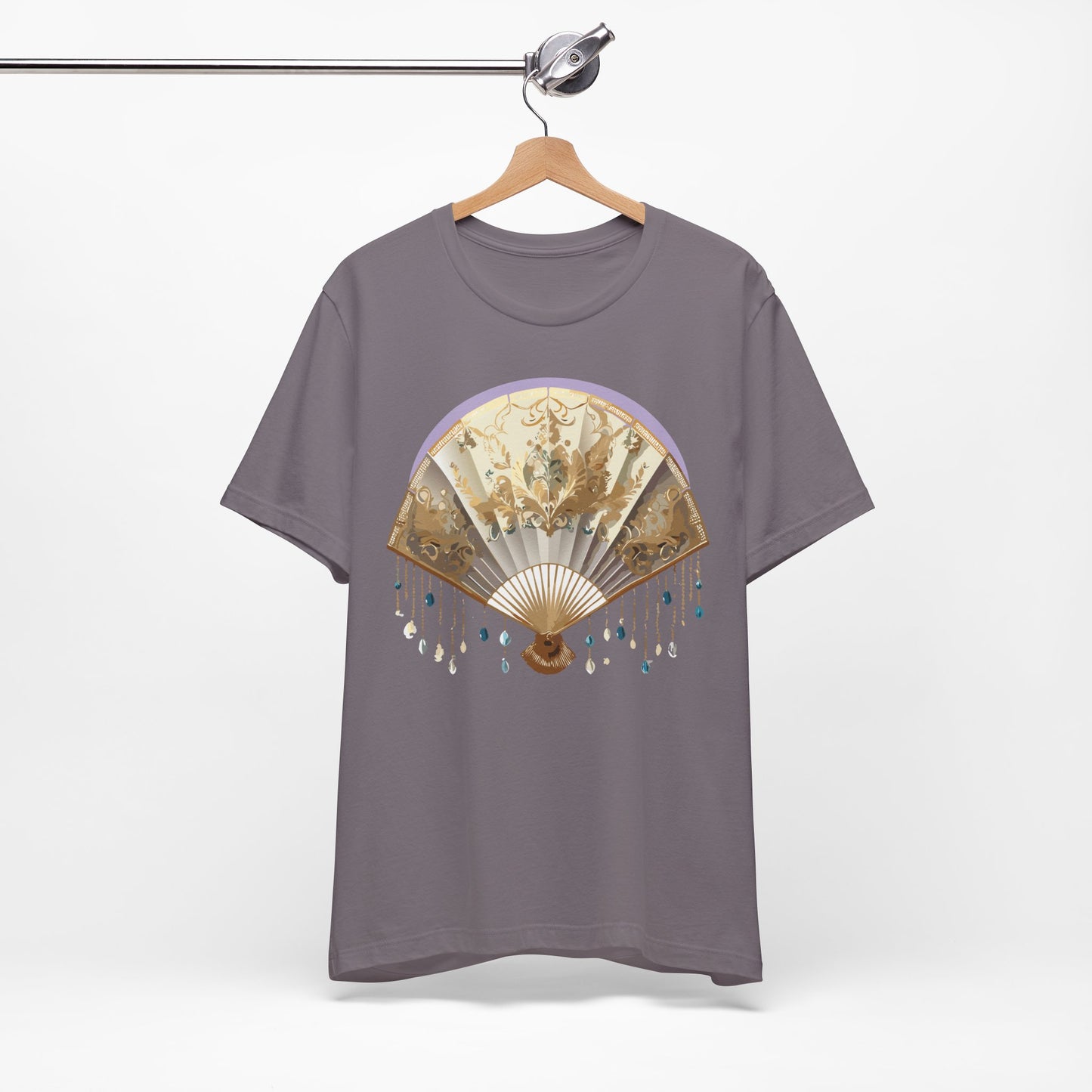 Fan shirt, Shirt with Fan, Tee Shirt with Gold Blower