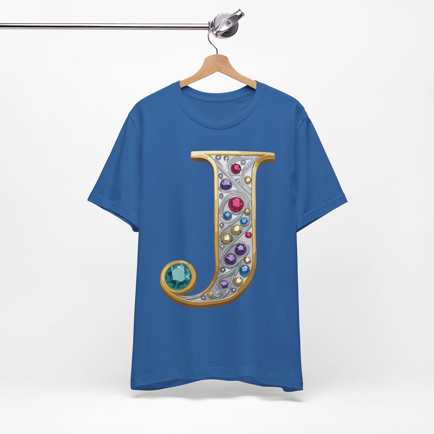 Letter Shirt, Shirt with Letters, Tee Shirt with Gold Letter, Shirt with Antique Letters