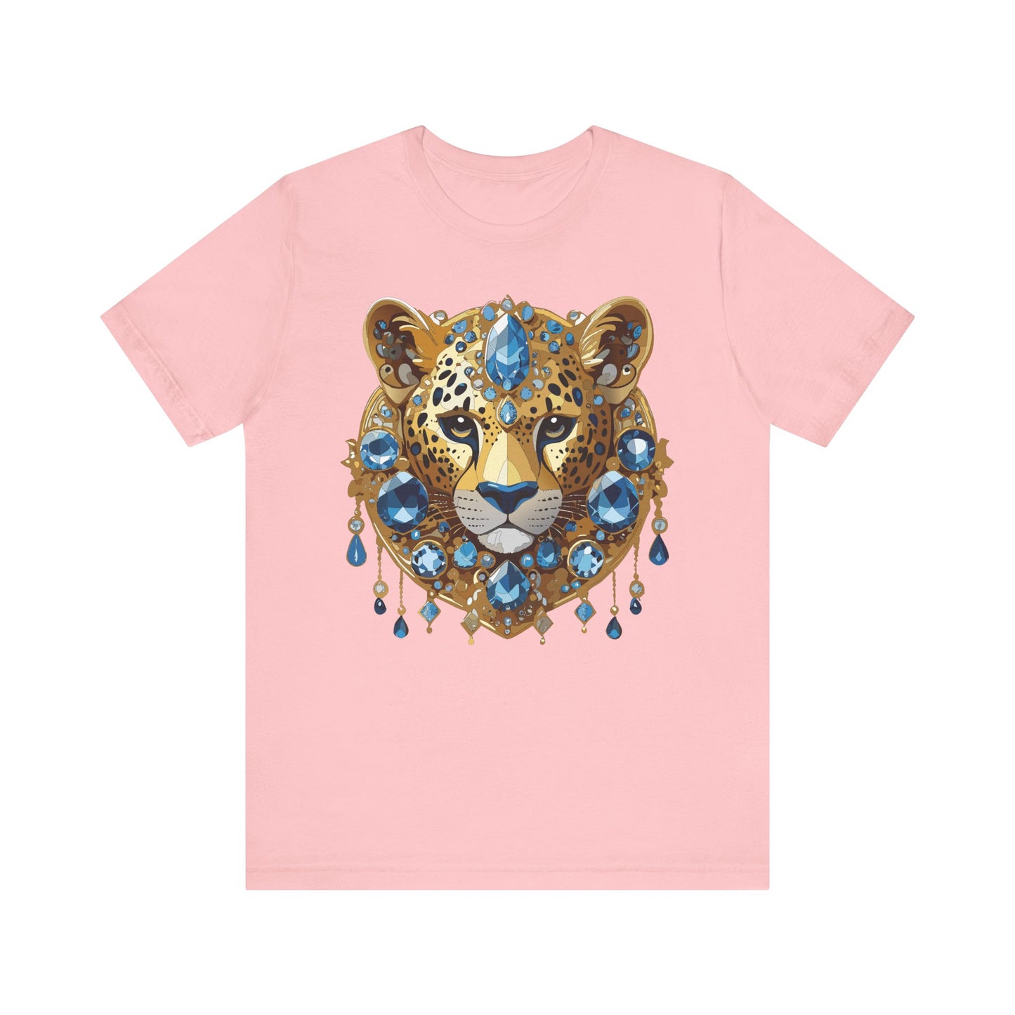 Animal Shirt, Shirt with Animal, Tee Shirt with Gold Animal Medal, Shirt with Antique Animal Medallion