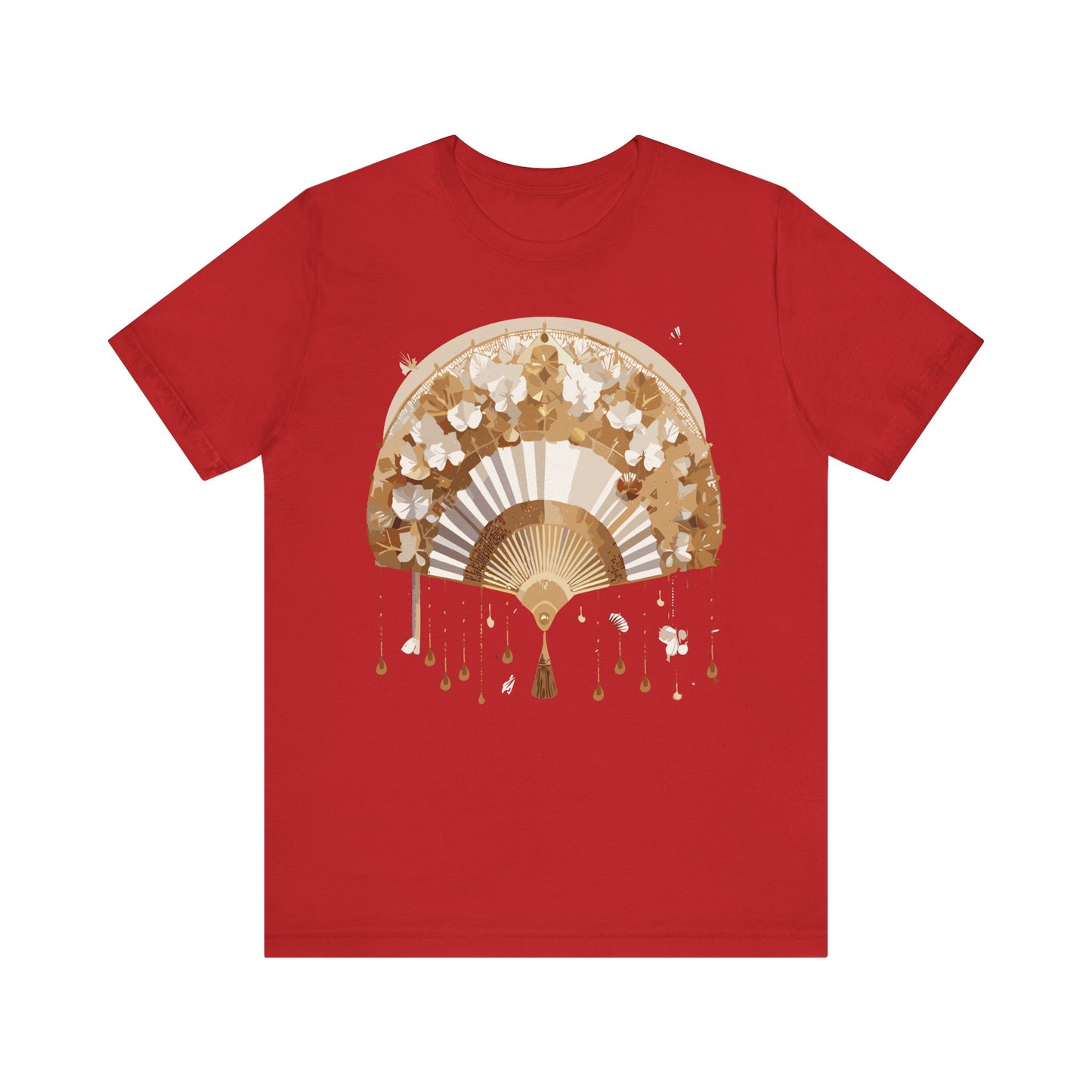 Fan shirt, Shirt with Fan, Tee Shirt with Gold Blower