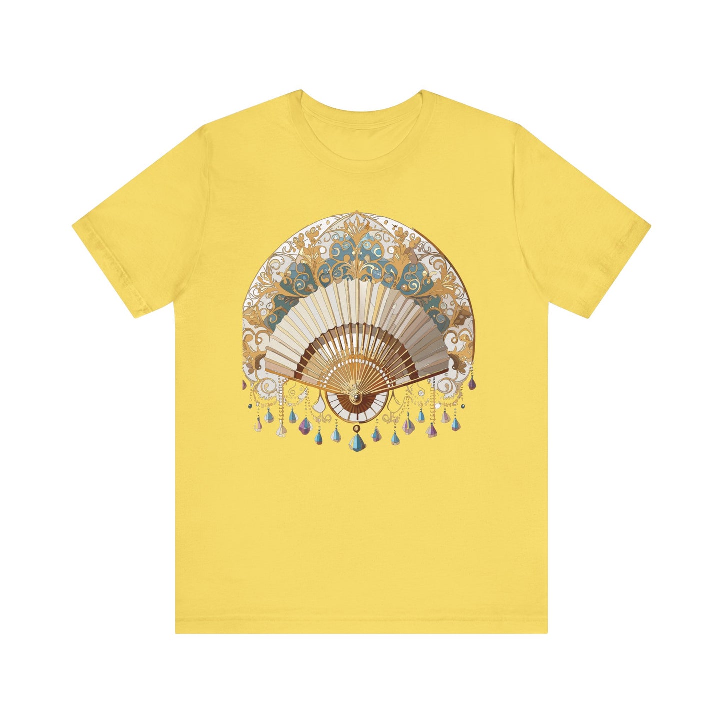 Fan shirt, Shirt with Fan, Tee Shirt with Gold Blower