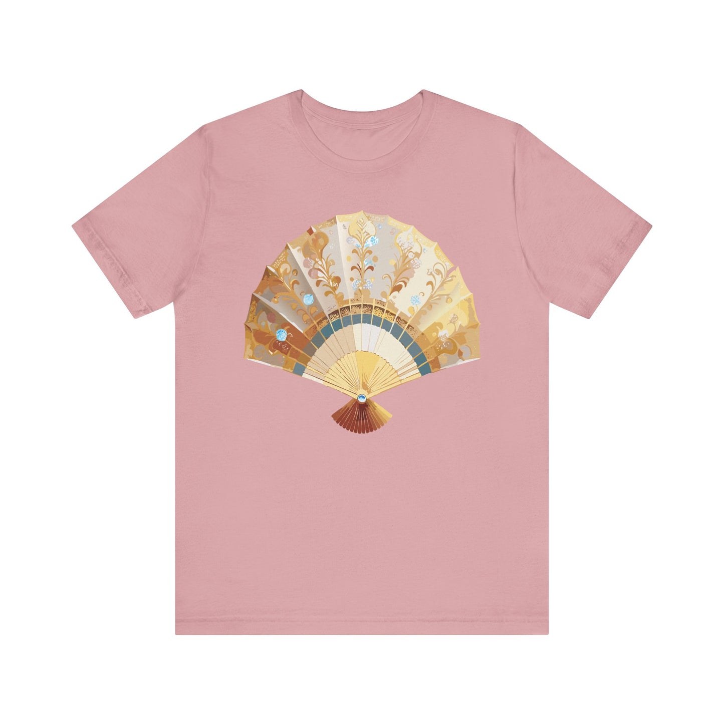 Fan shirt, Shirt with Fan, Tee Shirt with Gold Blower