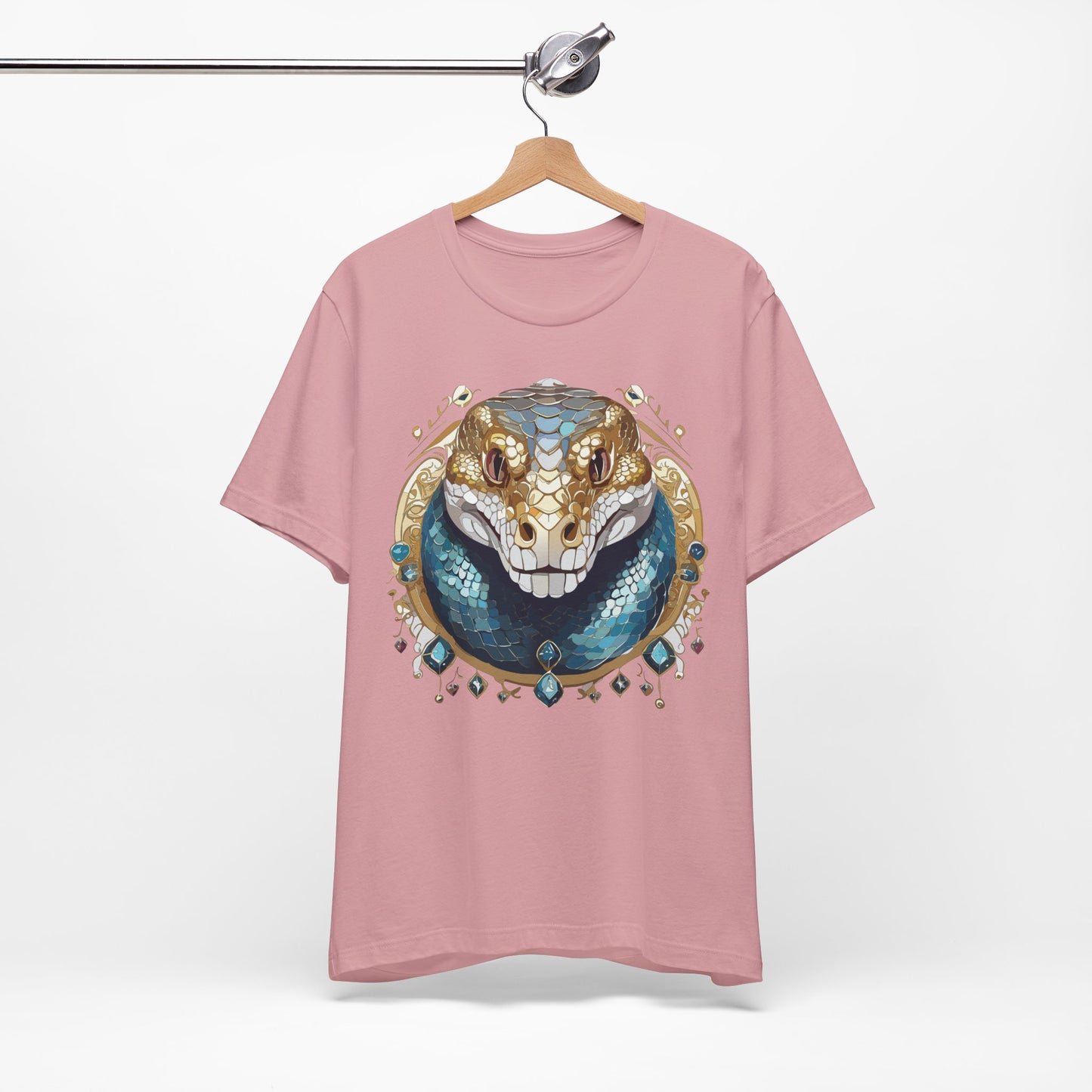 Animal Shirt, Shirt with Animal, Tee Shirt with Gold Animal Medal, Shirt with Antique Animal Medallion