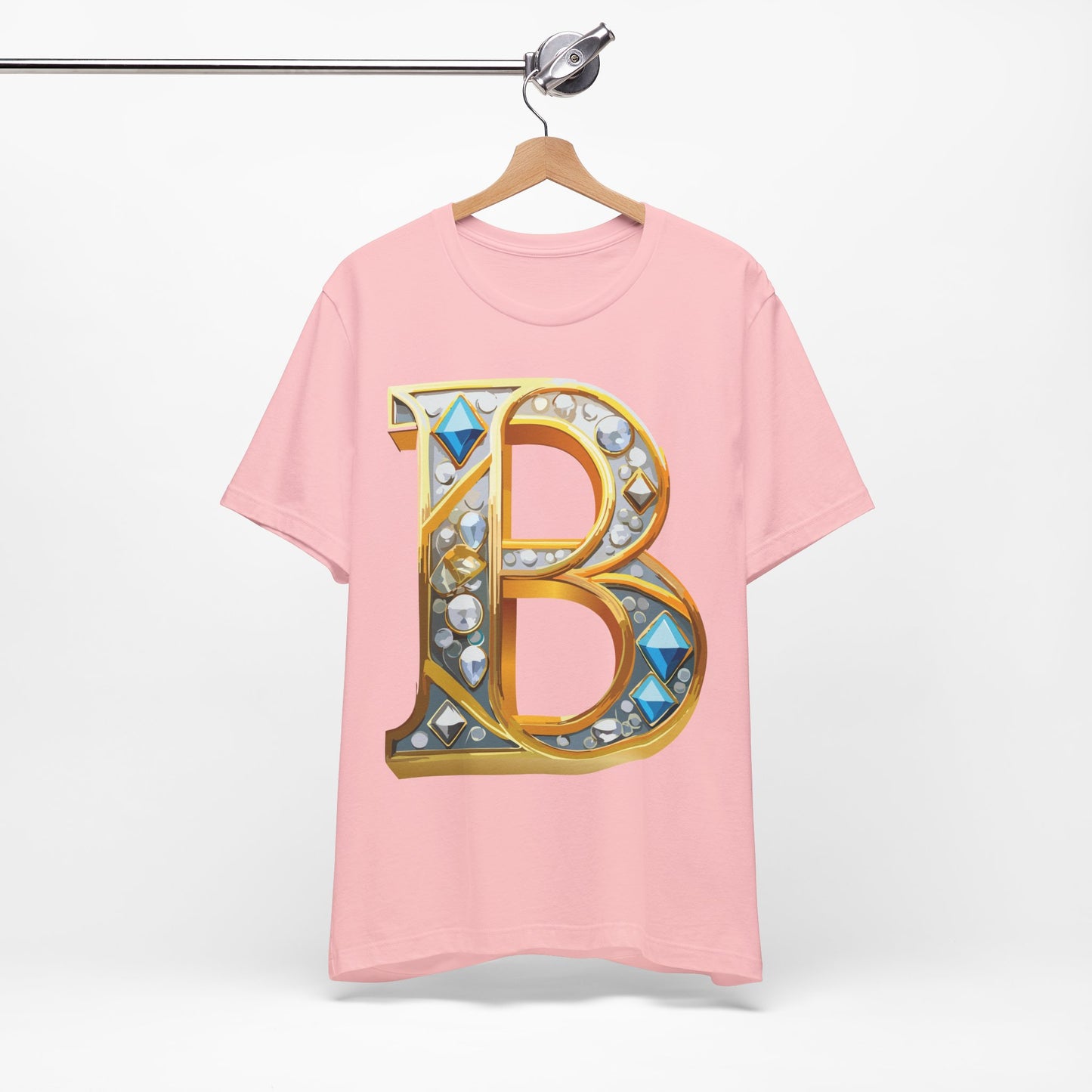 Letter Shirt, Shirt with Letters, Tee Shirt with Gold Letter, Shirt with Antique Letters
