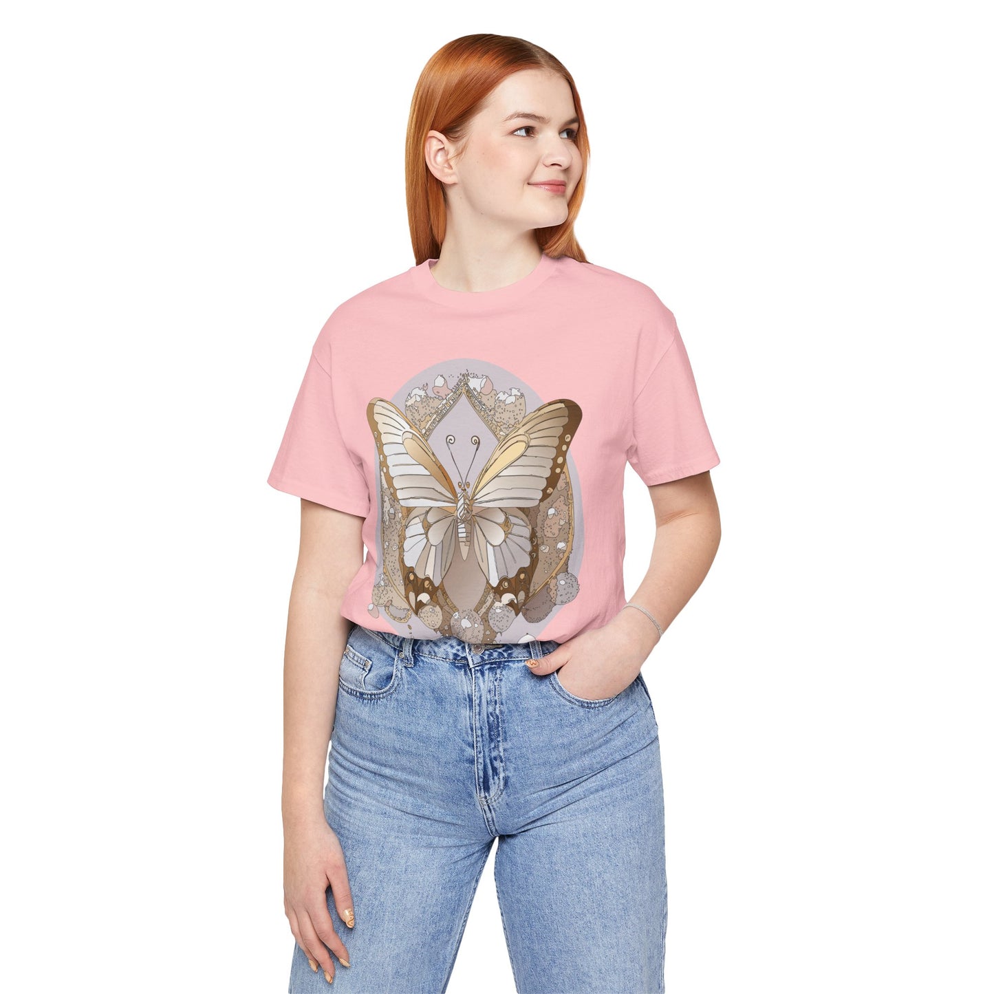 Butterfly Shirt, Shirt with Butterfly, Tee Shirt with Antique Butterfly