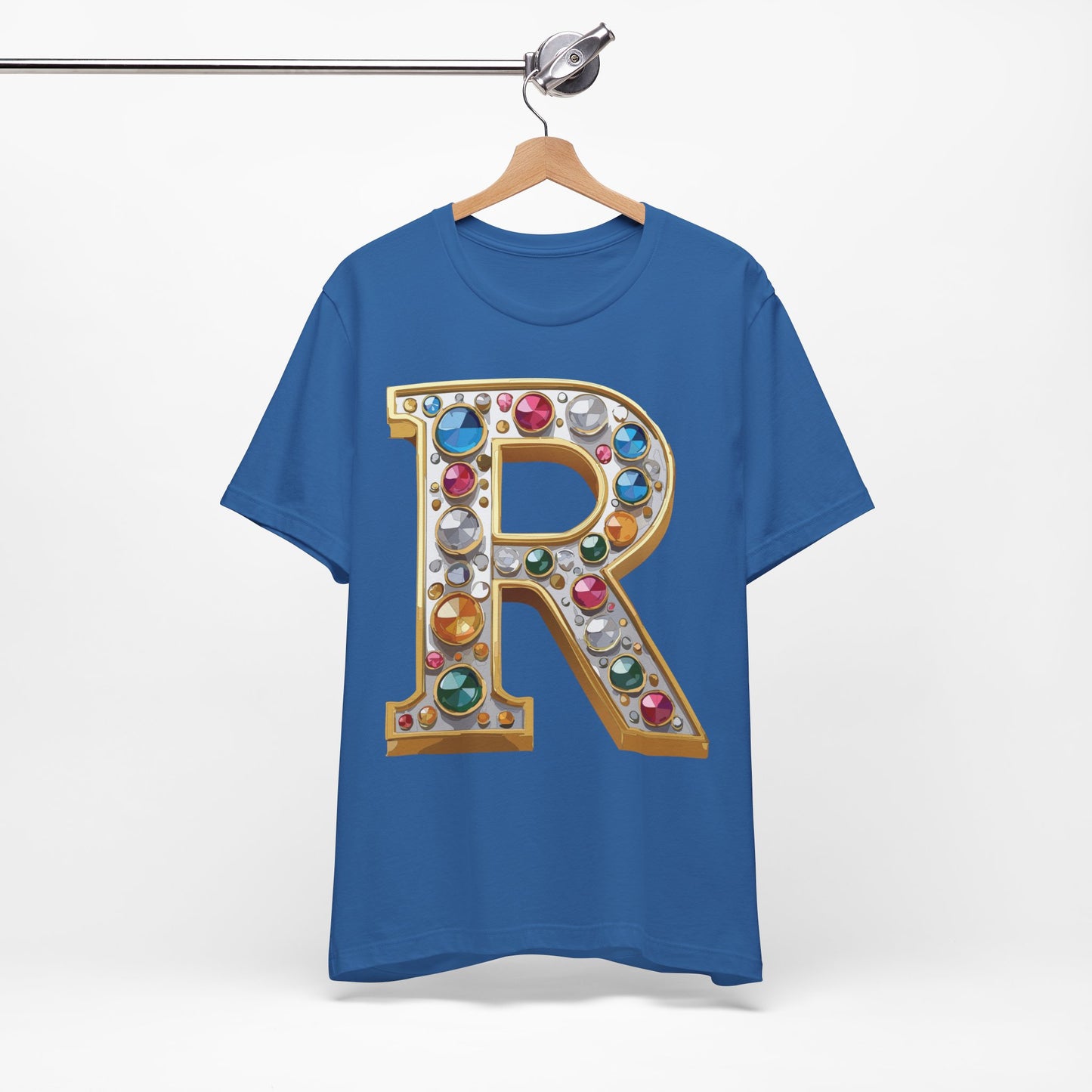 Letter Shirt, Shirt with Letters, Tee Shirt with Gold Letter, Shirt with Antique Letters
