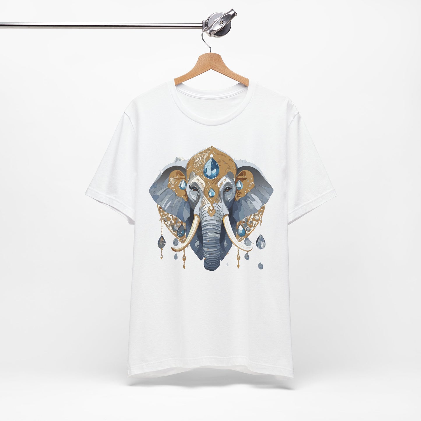 Animal Shirt, Shirt with Animal, Tee Shirt with Gold Animal Medal, Shirt with Antique Animal Medallion