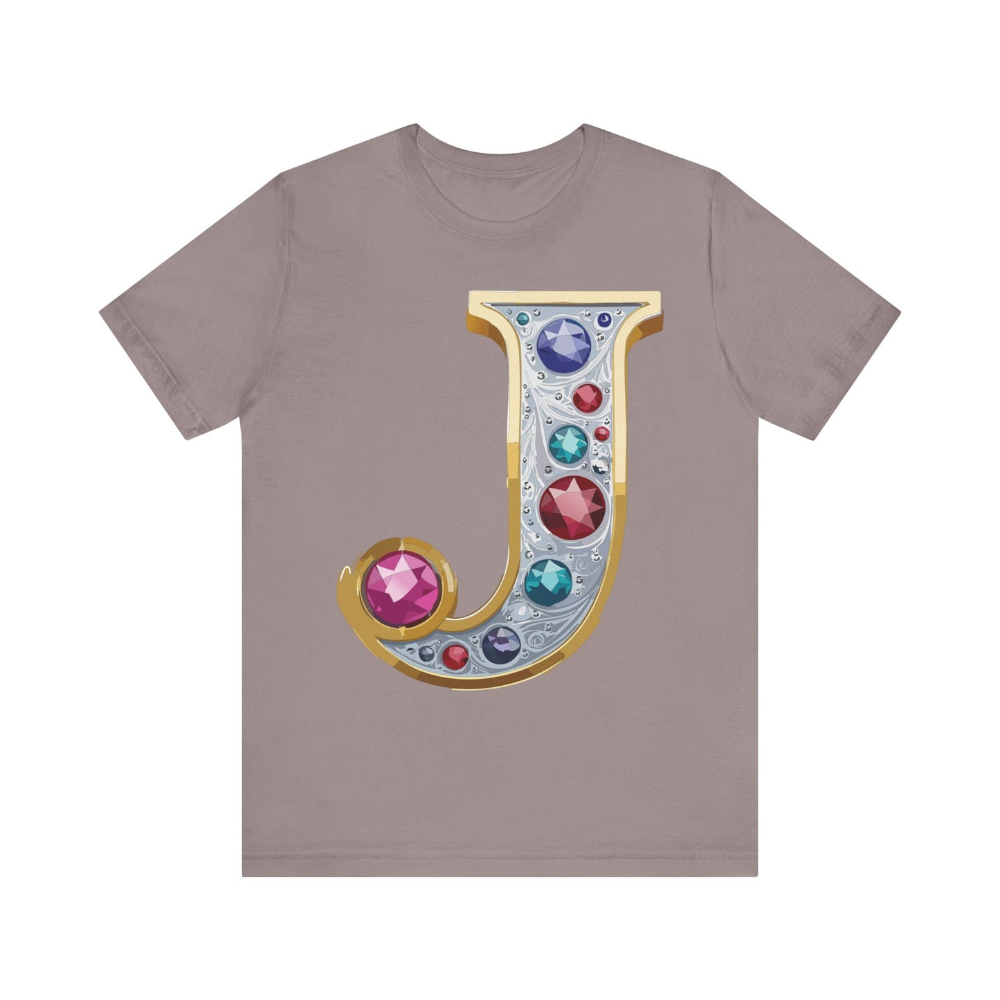 Letter Shirt, Shirt with Letters, Tee Shirt with Gold Letter, Shirt with Antique Letters