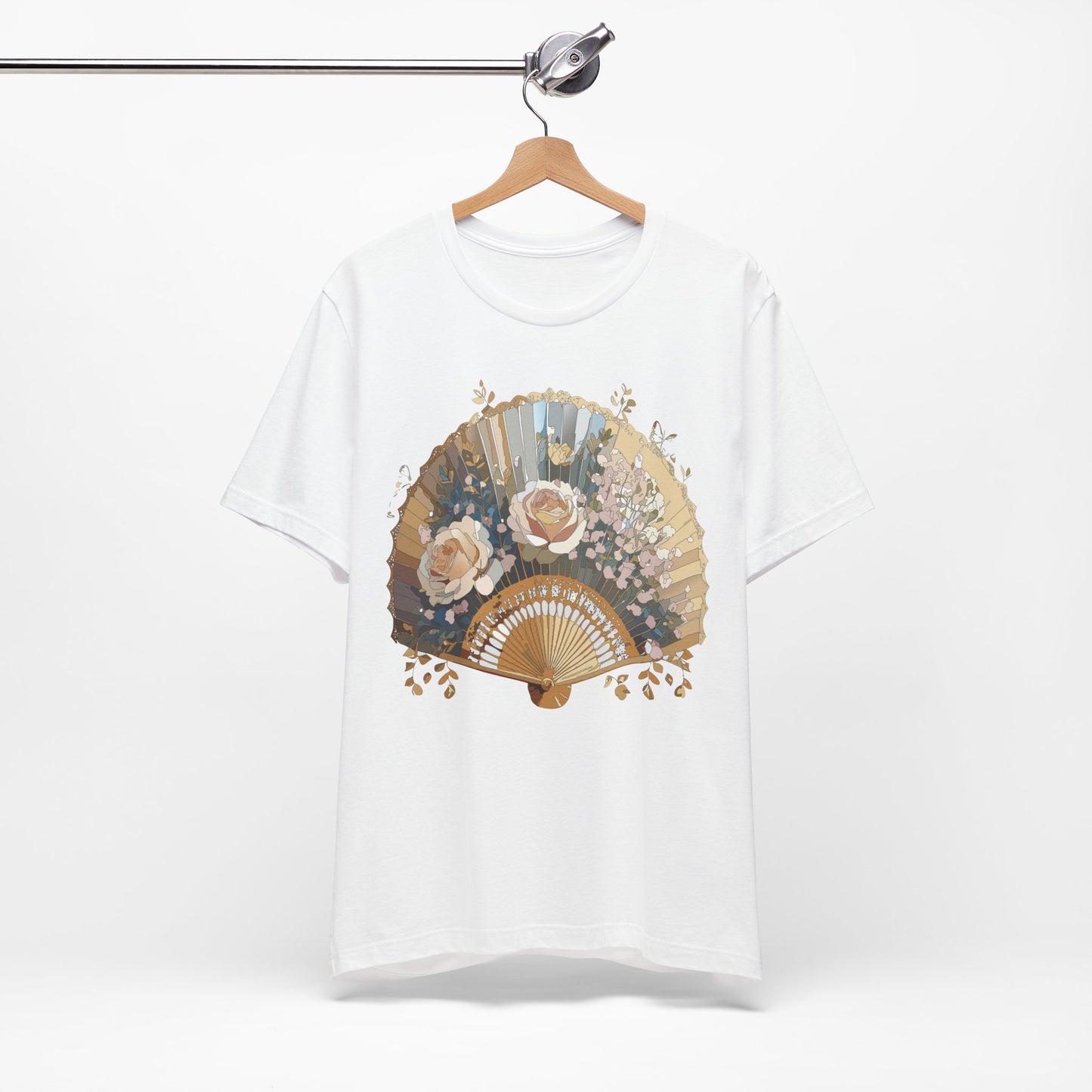 Fan shirt, Shirt with Fan, Tee Shirt with Gold Blower