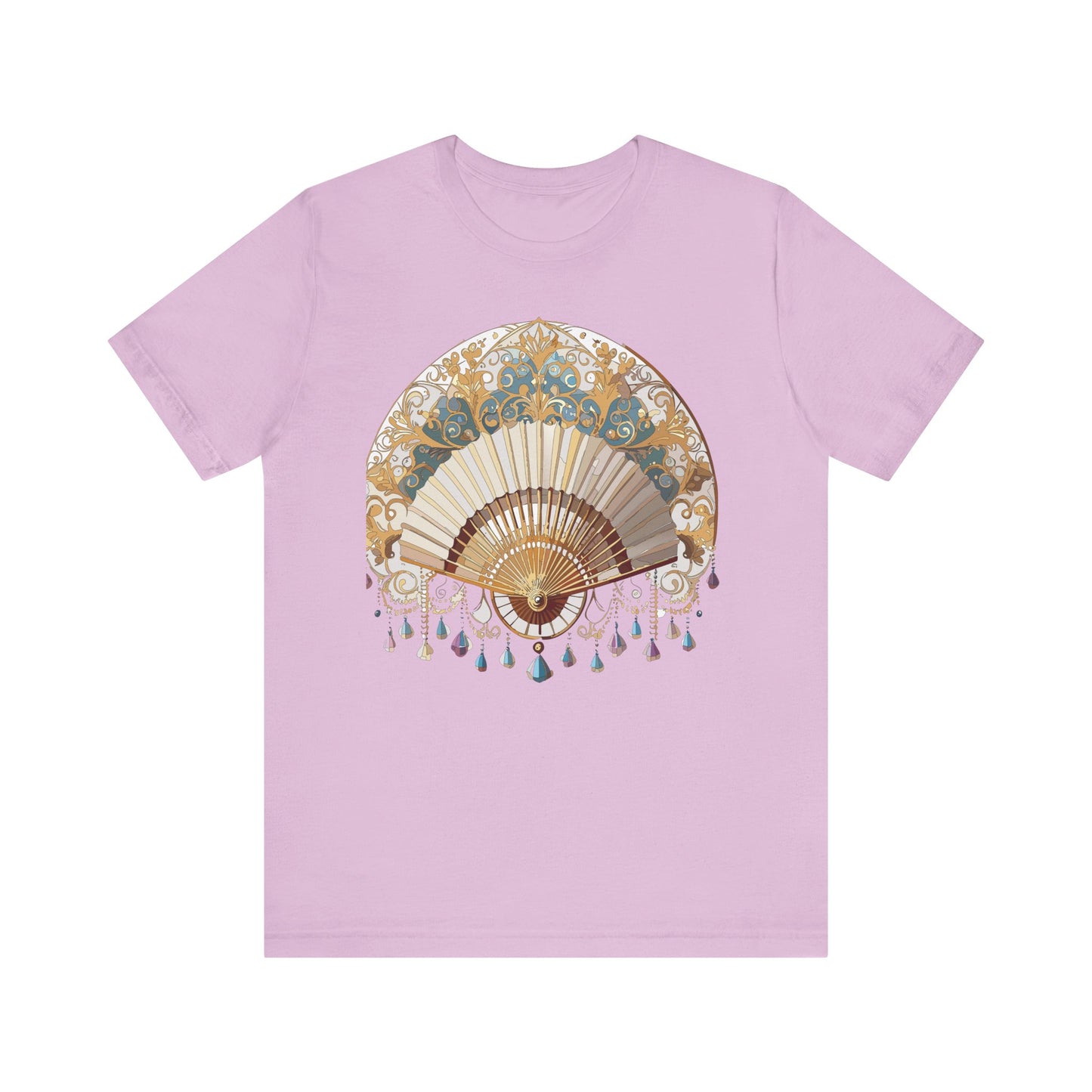 Fan shirt, Shirt with Fan, Tee Shirt with Gold Blower