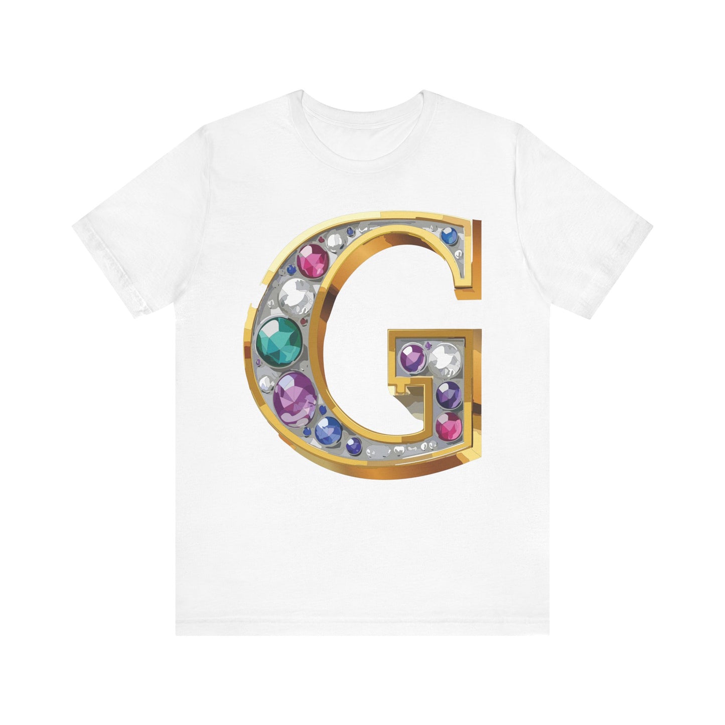 Letter Shirt, Shirt with Letters, Tee Shirt with Gold Letter, Shirt with Antique Letters
