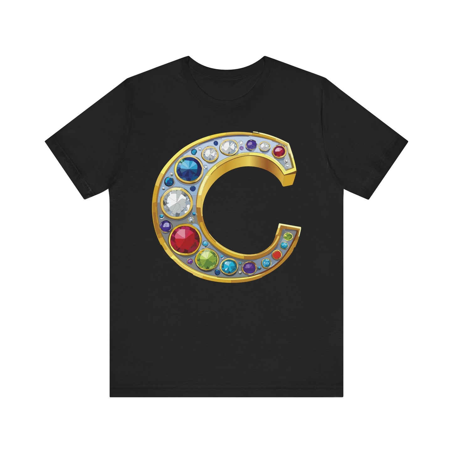 Letter Shirt, Shirt with Letters, Tee Shirt with Gold Letter, Shirt with Antique Letters