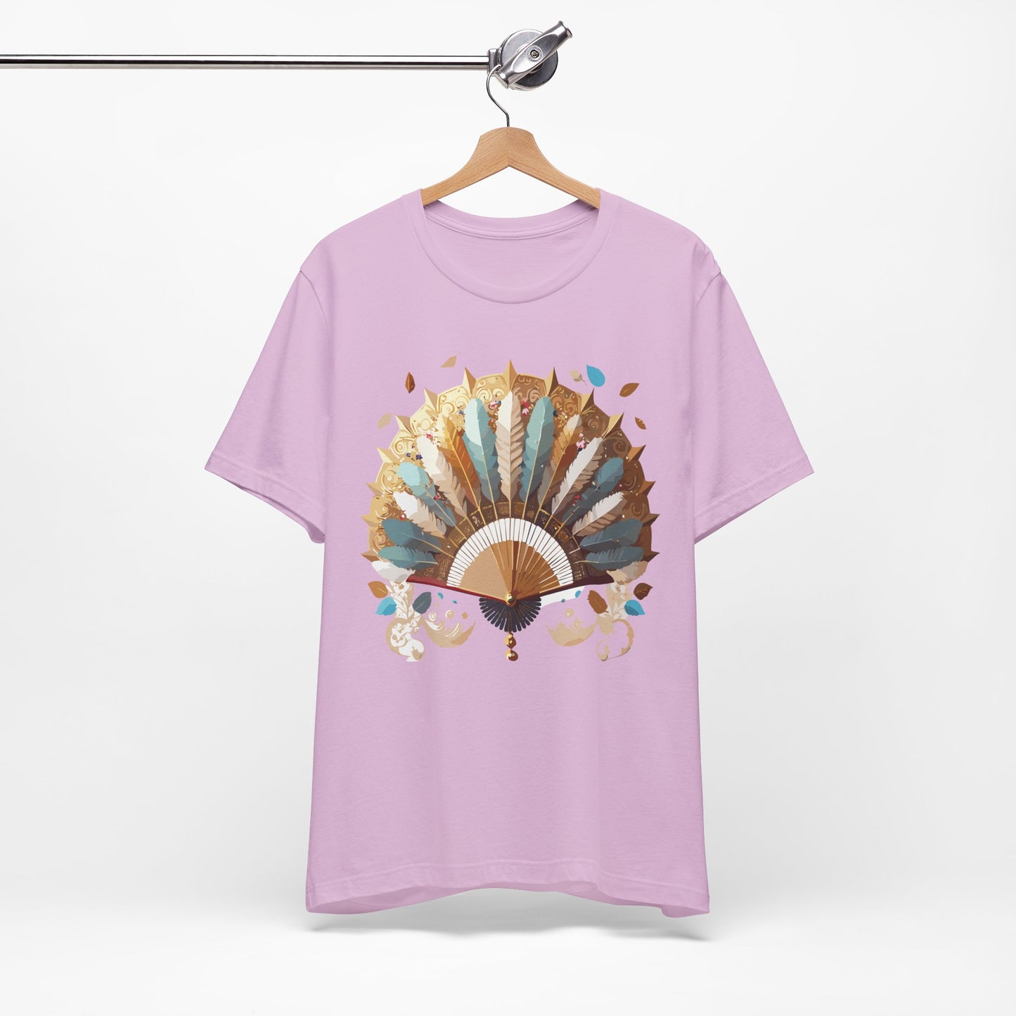 Fan shirt, Shirt with Fan, Tee Shirt with Gold Blower