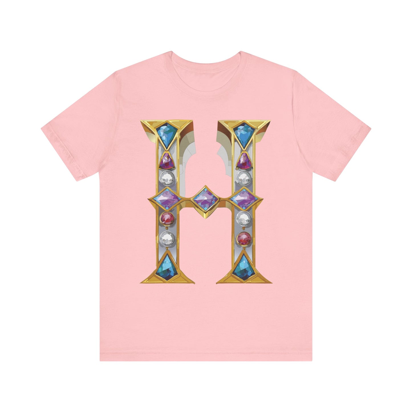 Letter Shirt, Shirt with Letters, Tee Shirt with Gold Letter, Shirt with Antique Letters