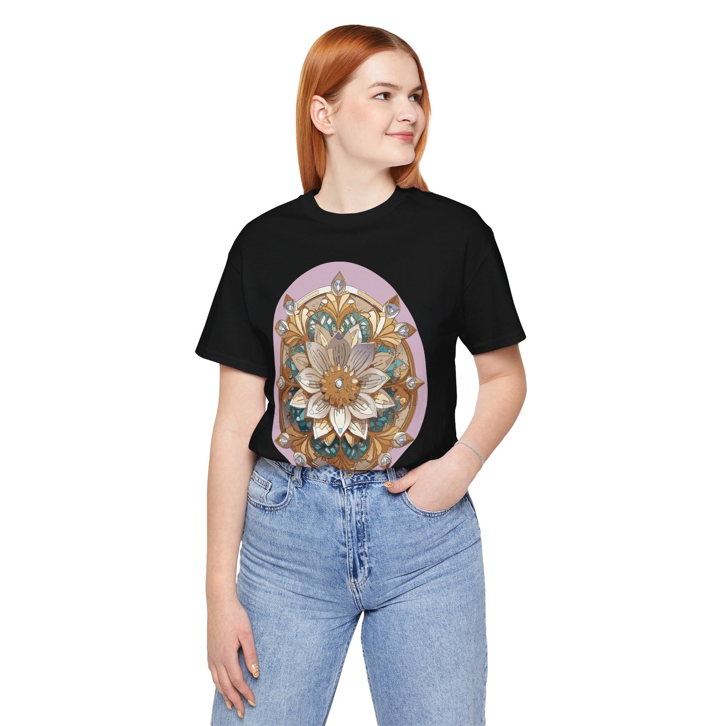 Floral Shirt, Flower Shirt, Tee Shirt with Antique Flower