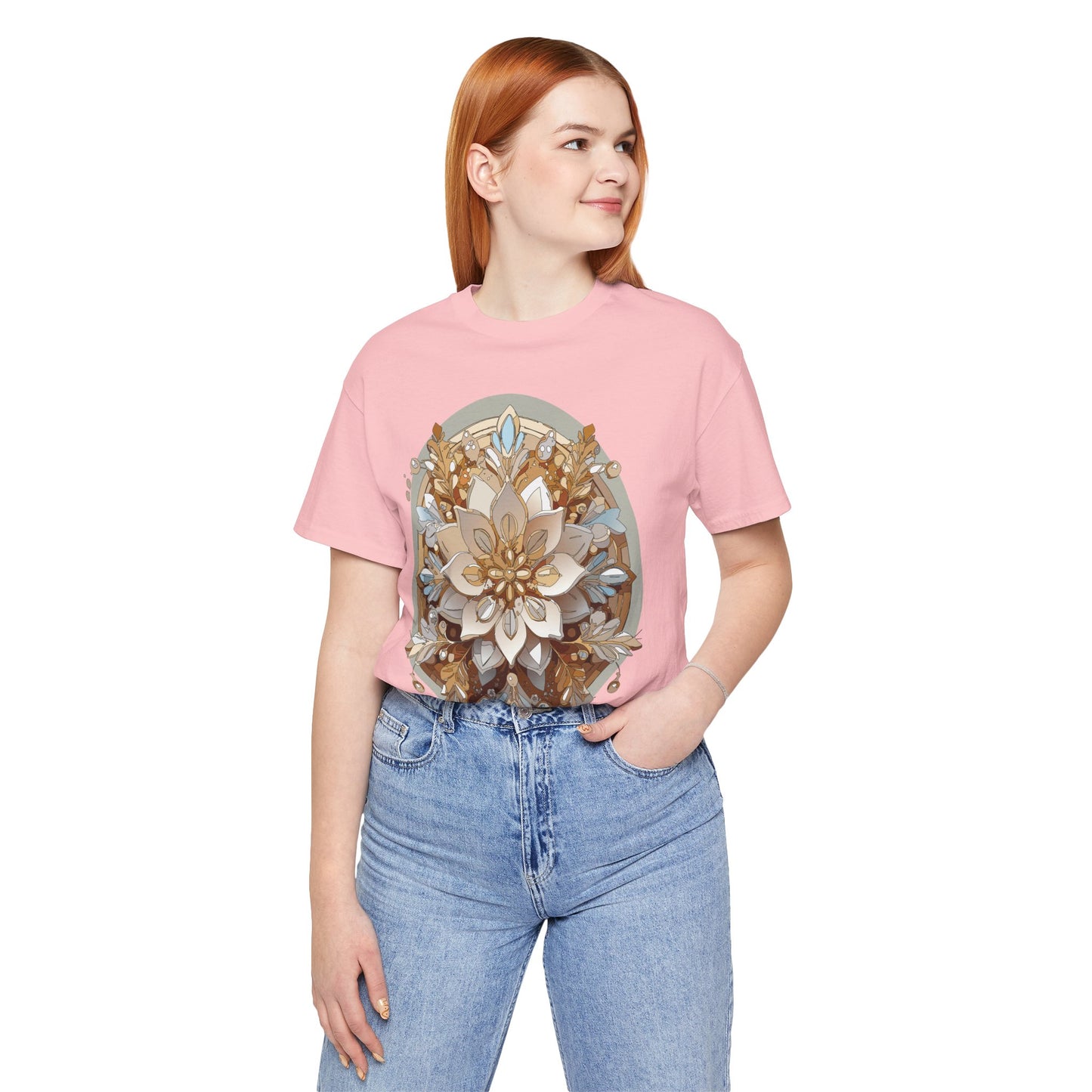 Floral Shirt, Flower Shirt, Tee Shirt with Antique Flower