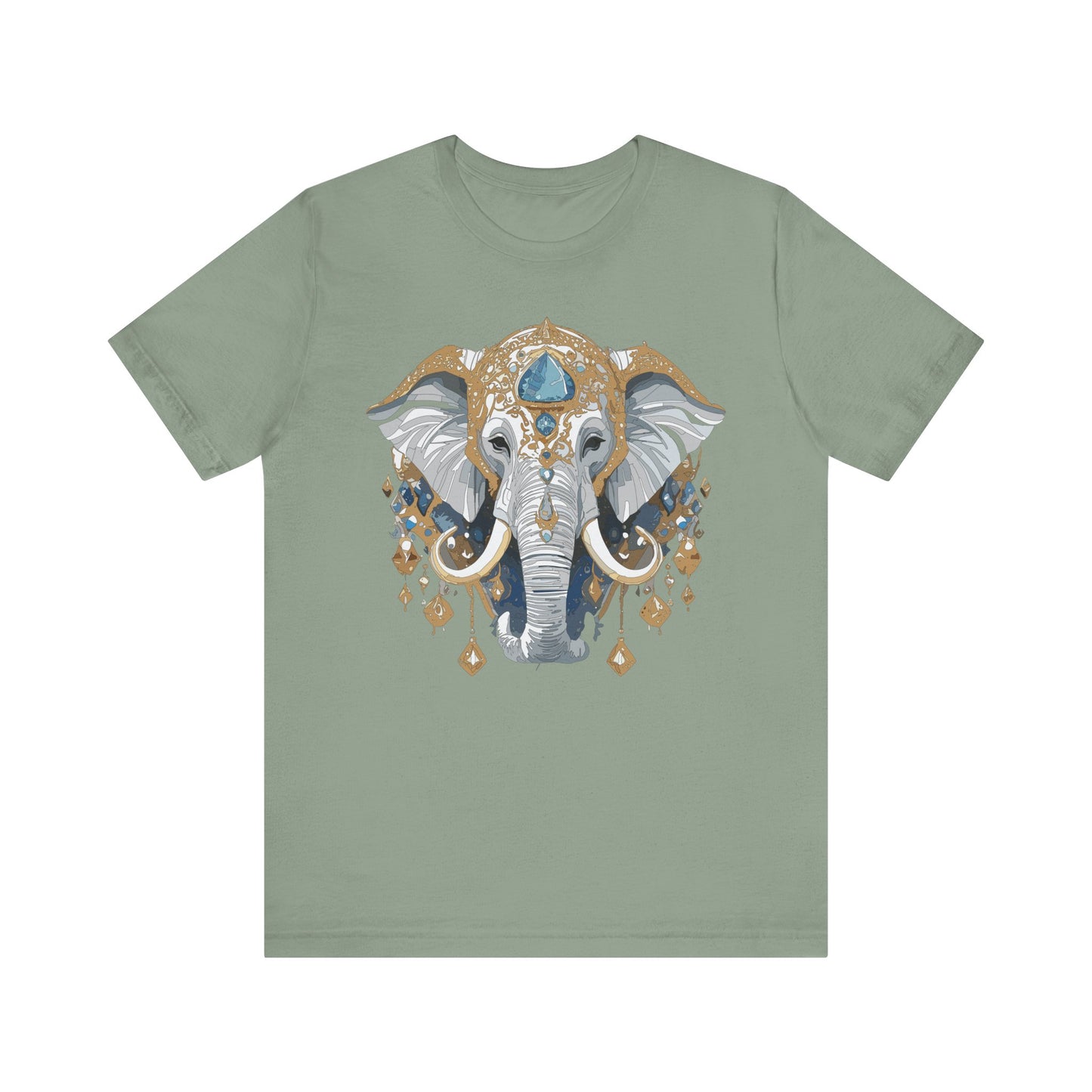 Animal Shirt, Shirt with Animal, Tee Shirt with Gold Animal Medal, Shirt with Antique Animal Medallion