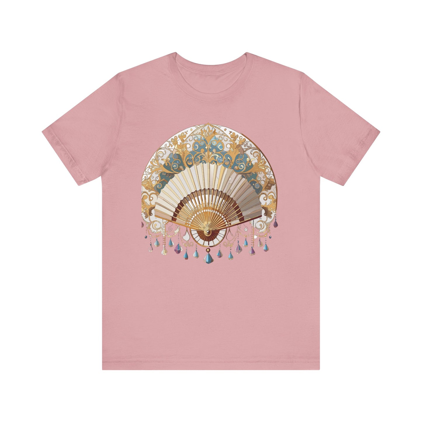 Fan shirt, Shirt with Fan, Tee Shirt with Gold Blower