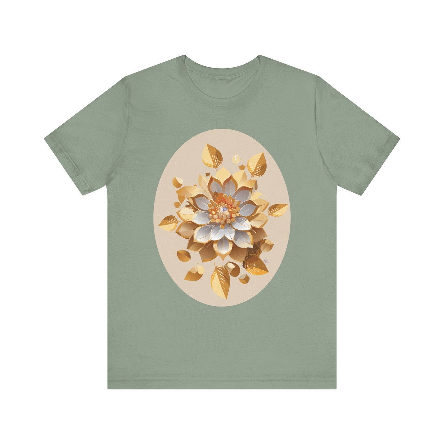 Floral Shirt, Flower Shirt, Tee Shirt with Antique Flower
