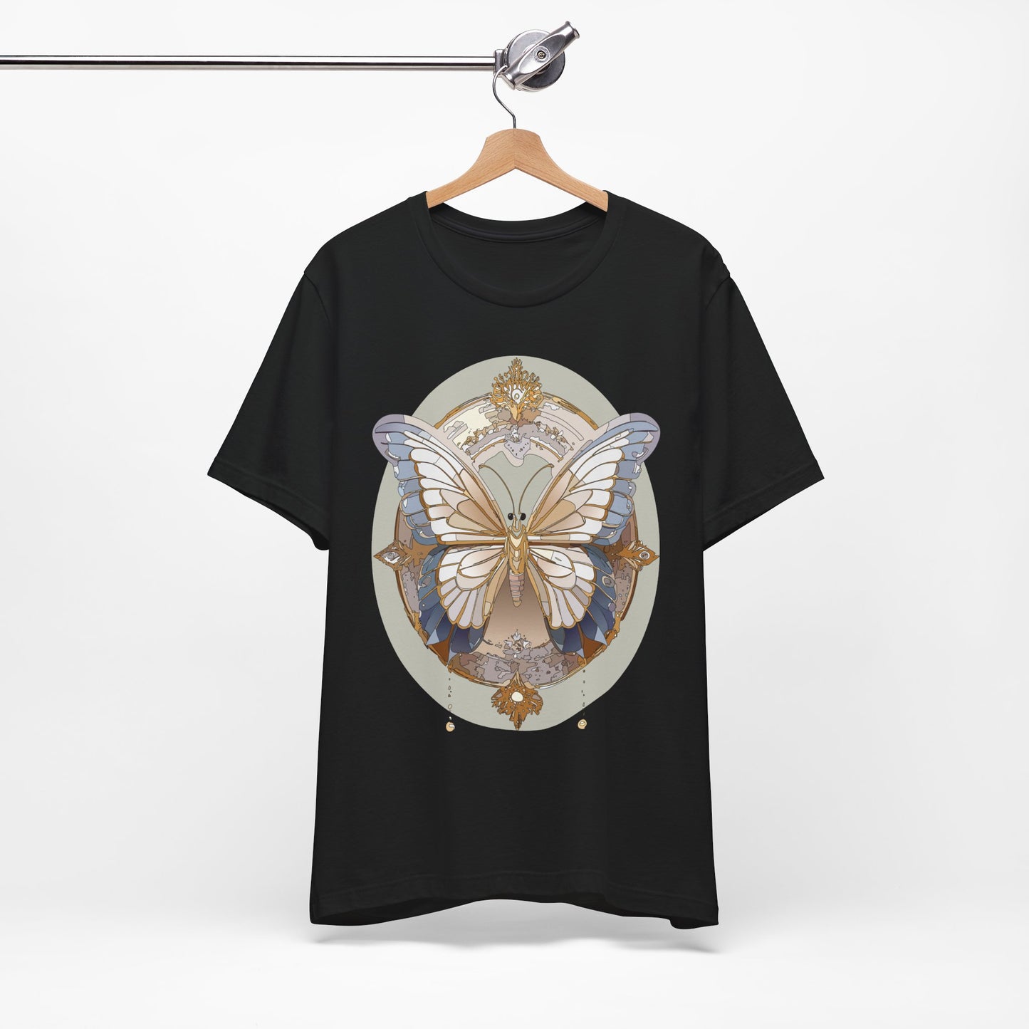 Butterfly Shirt, Shirt with Butterfly, Tee Shirt with Antique Butterfly