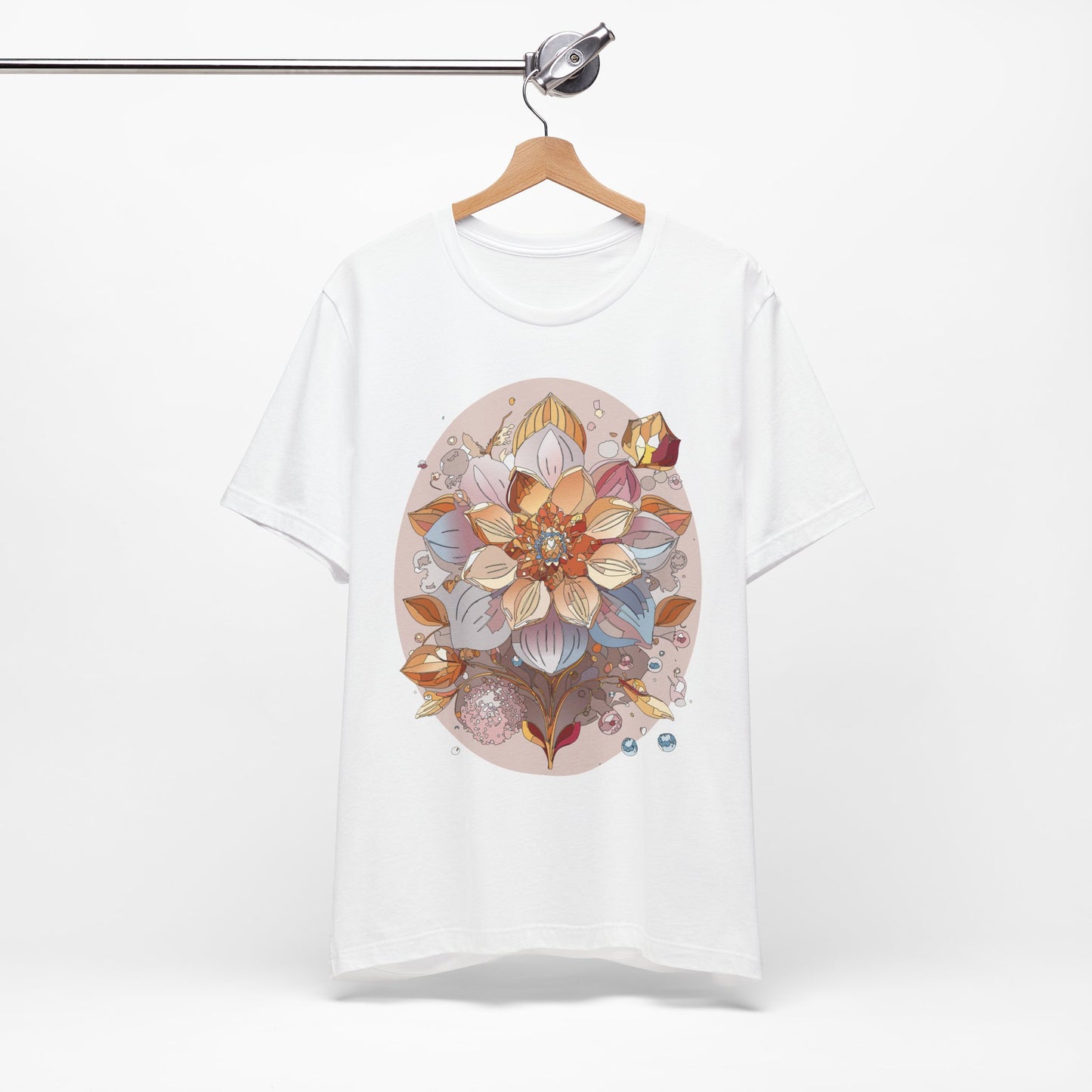 Floral Shirt, Flower Shirt, Tee Shirt with Antique Flower