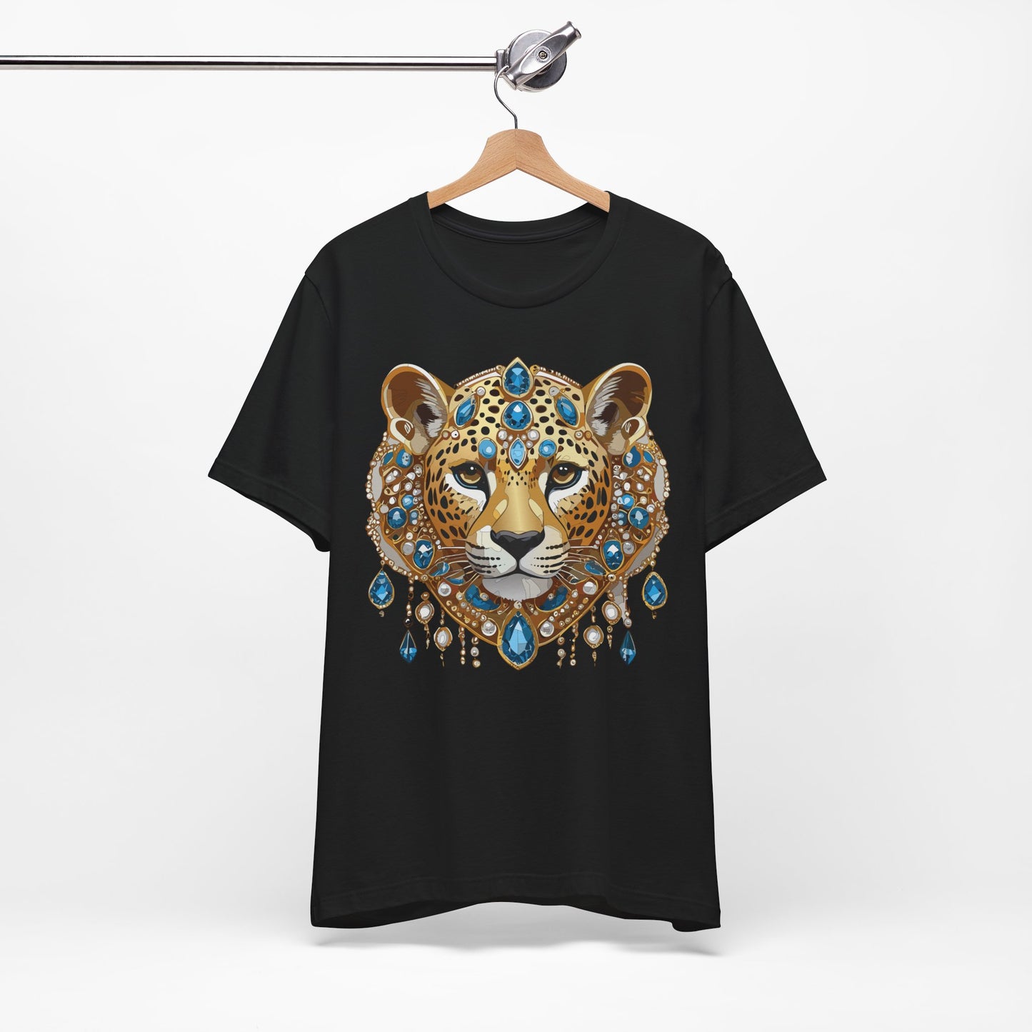 Animal Shirt, Shirt with Animal, Tee Shirt with Gold Animal Medal, Shirt with Antique Animal Medallion