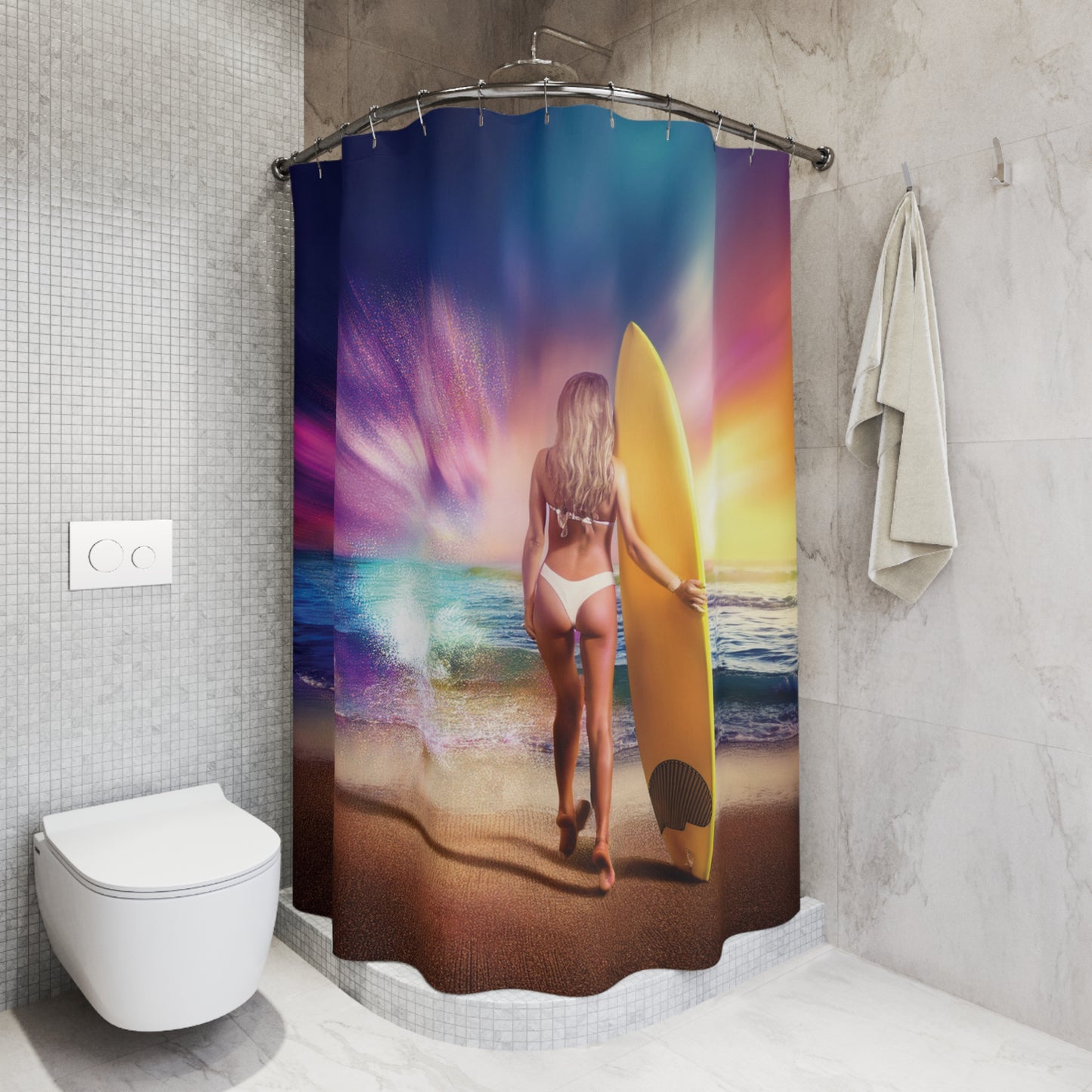 Woman Shower Curtain