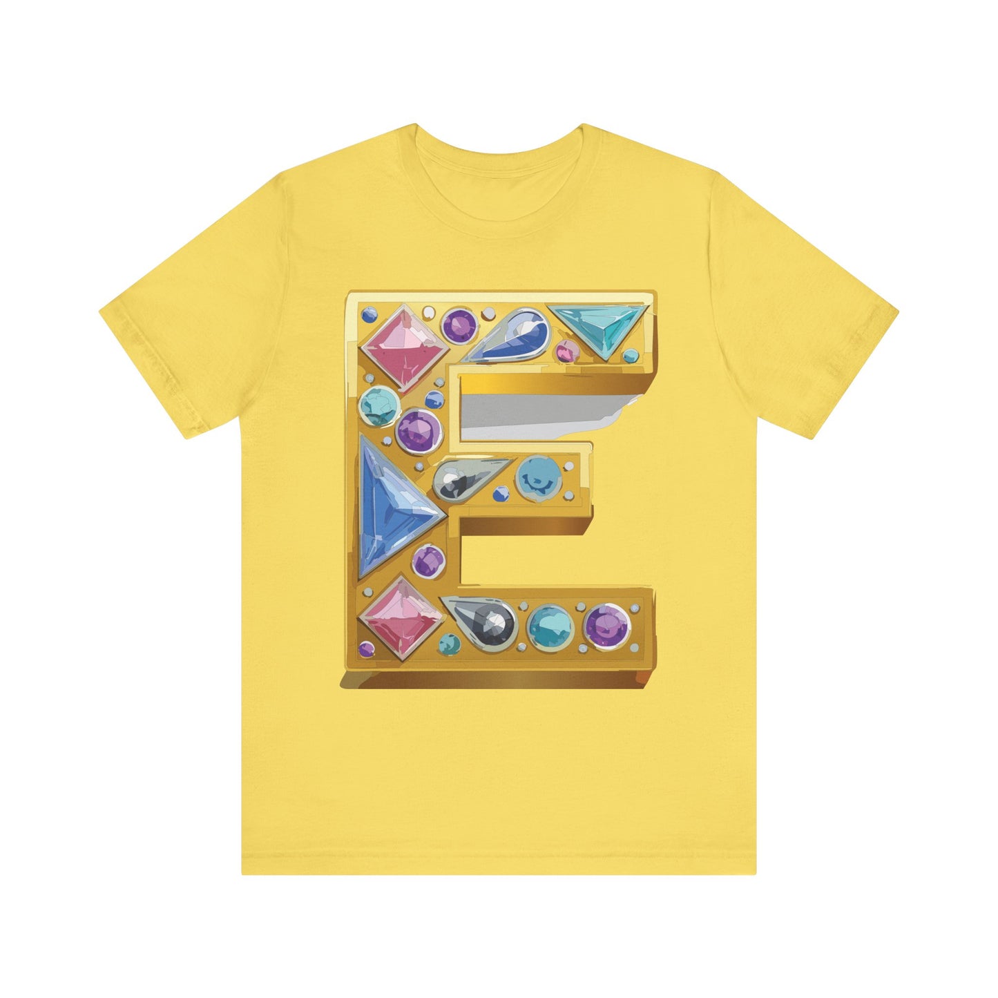 Letter Shirt, Shirt with Letters, Tee Shirt with Gold Letter, Shirt with Antique Letters