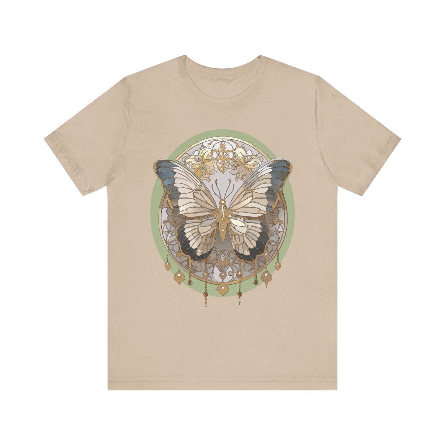 Butterfly Shirt, Shirt with Butterfly, Tee Shirt with Antique Butterfly