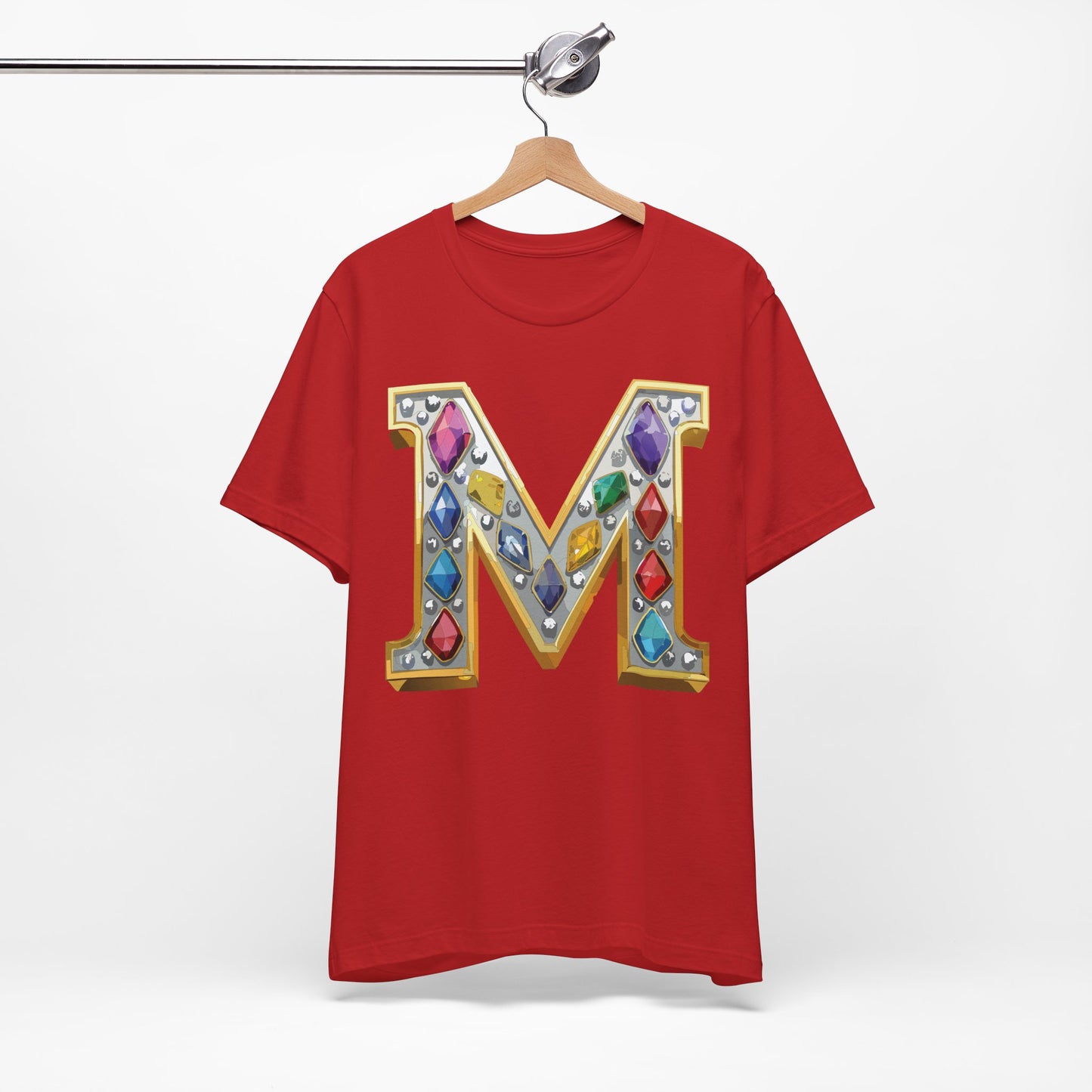 Letter Shirt, Shirt with Letters, Tee Shirt with Gold Letter, Shirt with Antique Letters