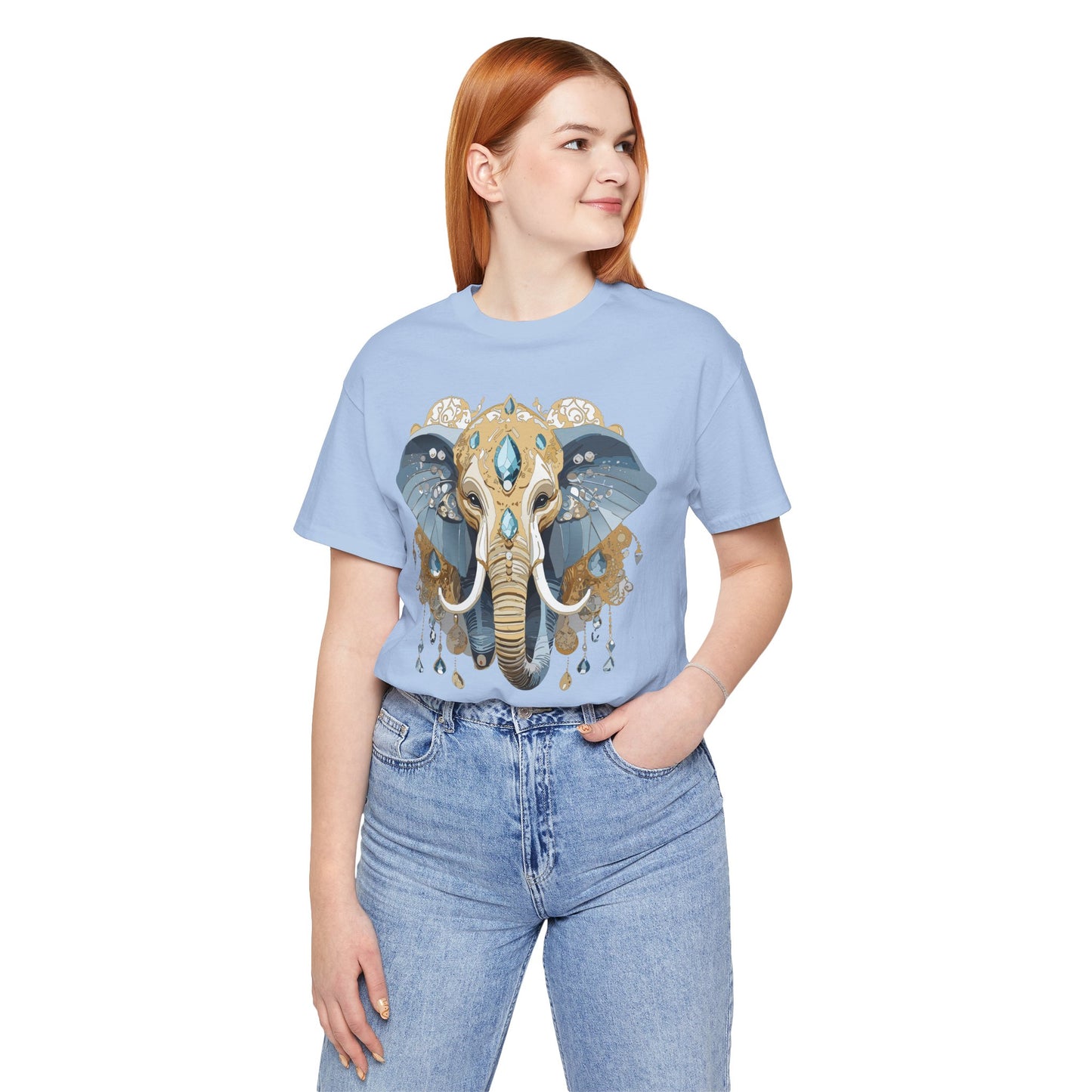Animal Shirt, Shirt with Animal, Tee Shirt with Gold Animal Medal, Shirt with Antique Animal Medallion