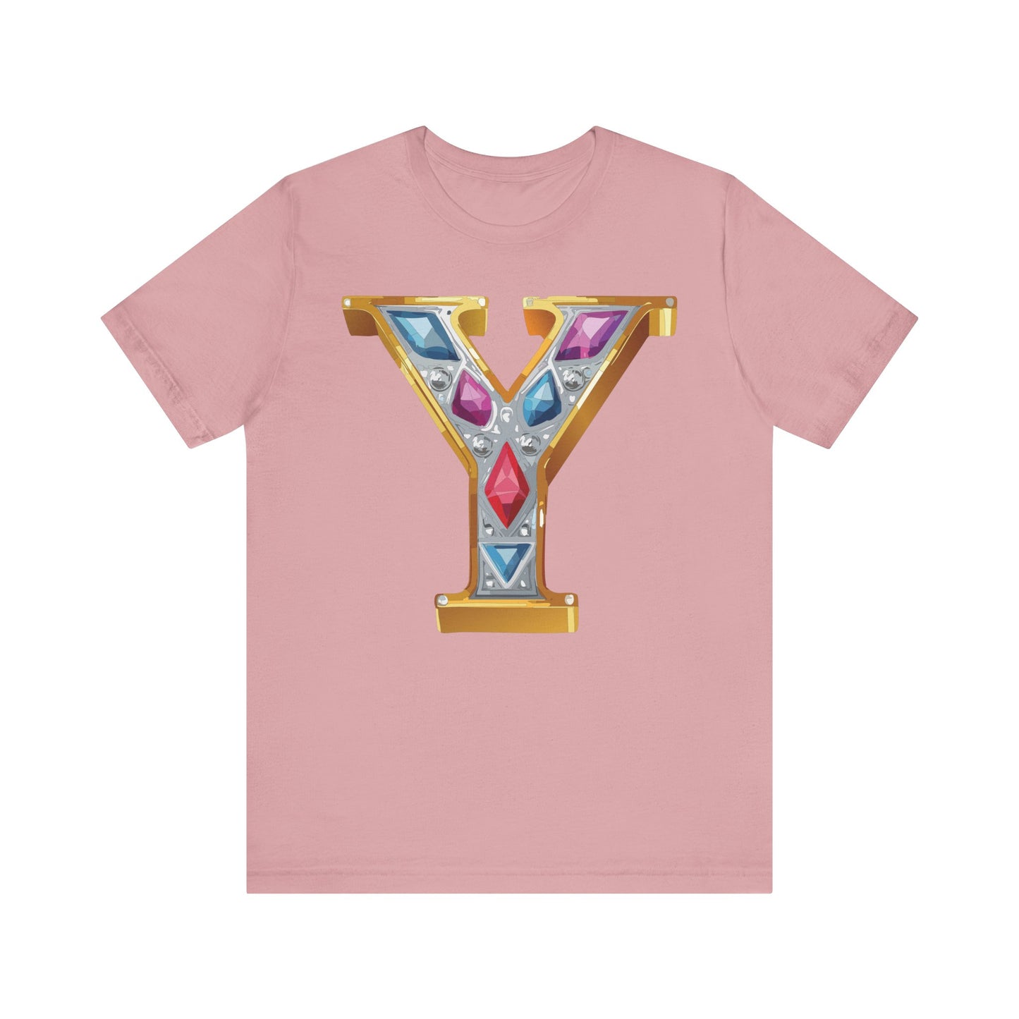 Letter Shirt, Shirt with Letters, Tee Shirt with Gold Letter, Shirt with Antique Letters
