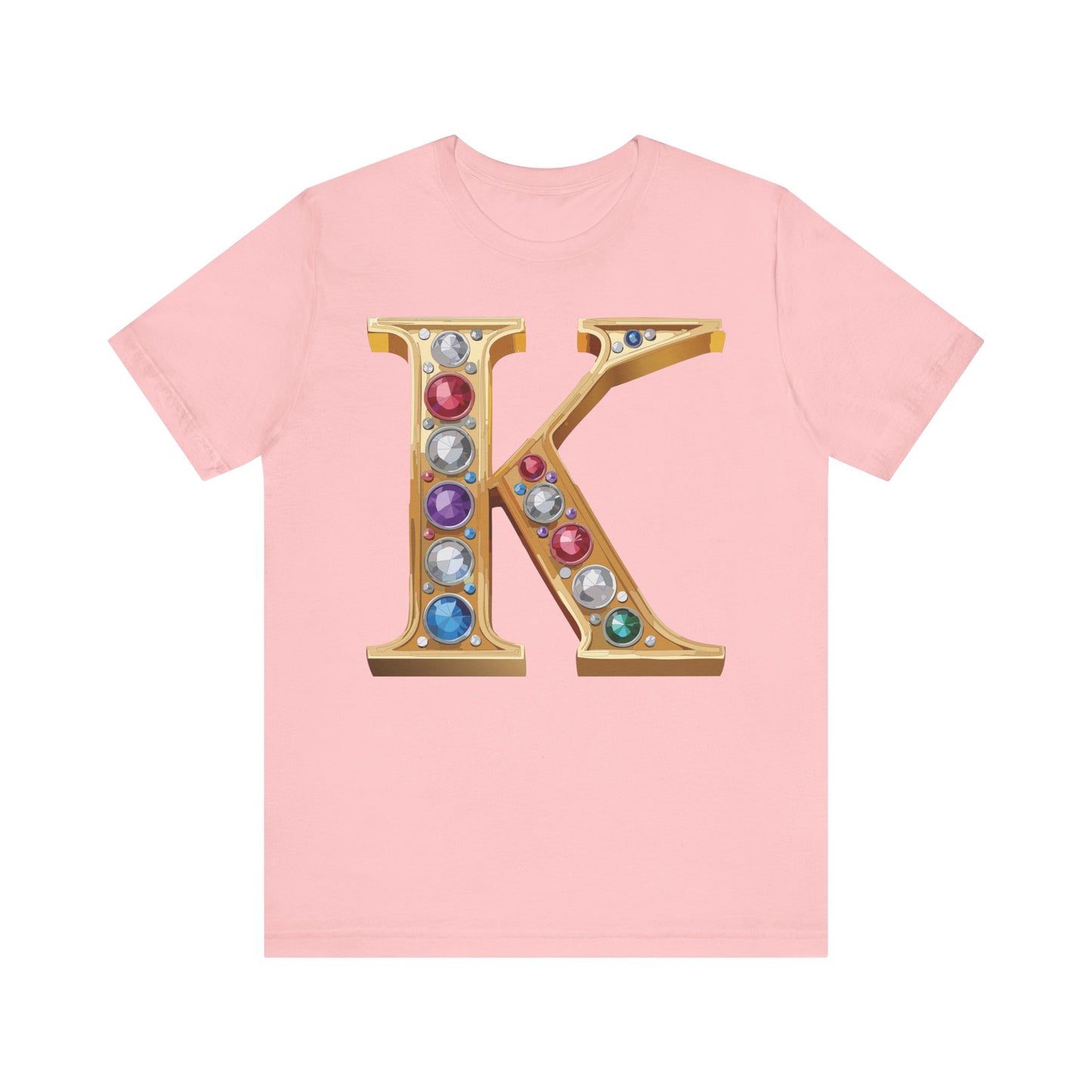 Letter Shirt, Shirt with Letters, Tee Shirt with Gold Letter, Shirt with Antique Letters