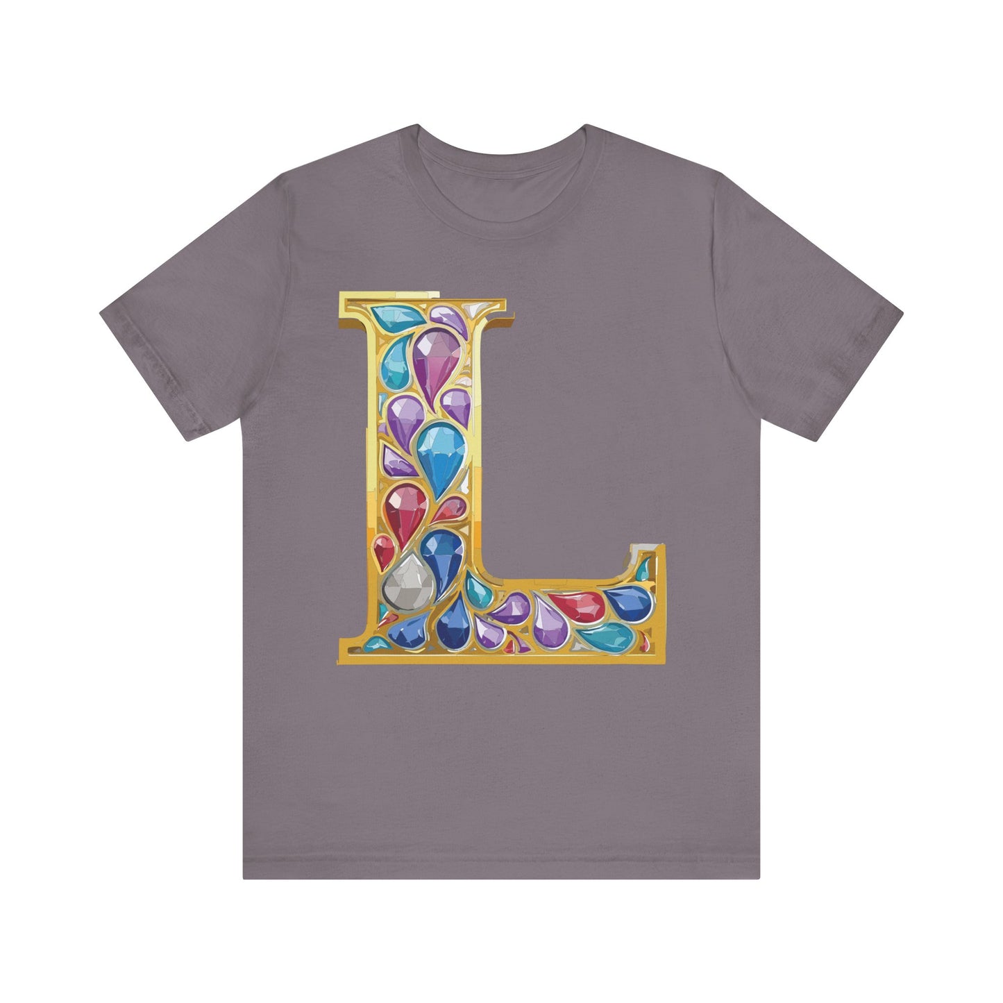 Letter Shirt, Shirt with Letters, Tee Shirt with Gold Letter, Shirt with Antique Letters