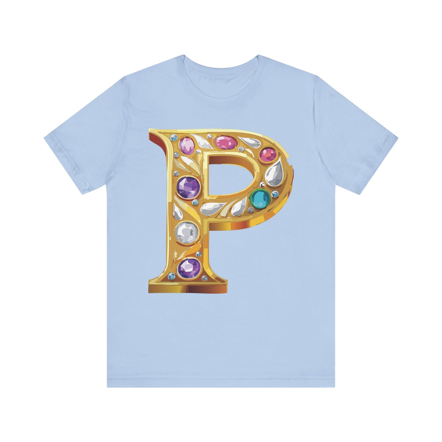Letter Shirt, Shirt with Letters, Tee Shirt with Gold Letter, Shirt with Antique Letters