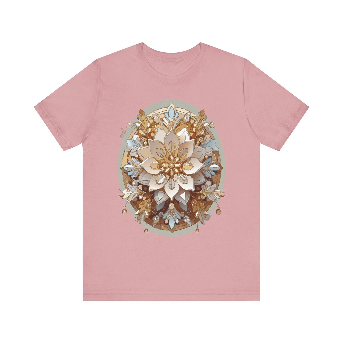 Floral Shirt, Flower Shirt, Tee Shirt with Antique Flower
