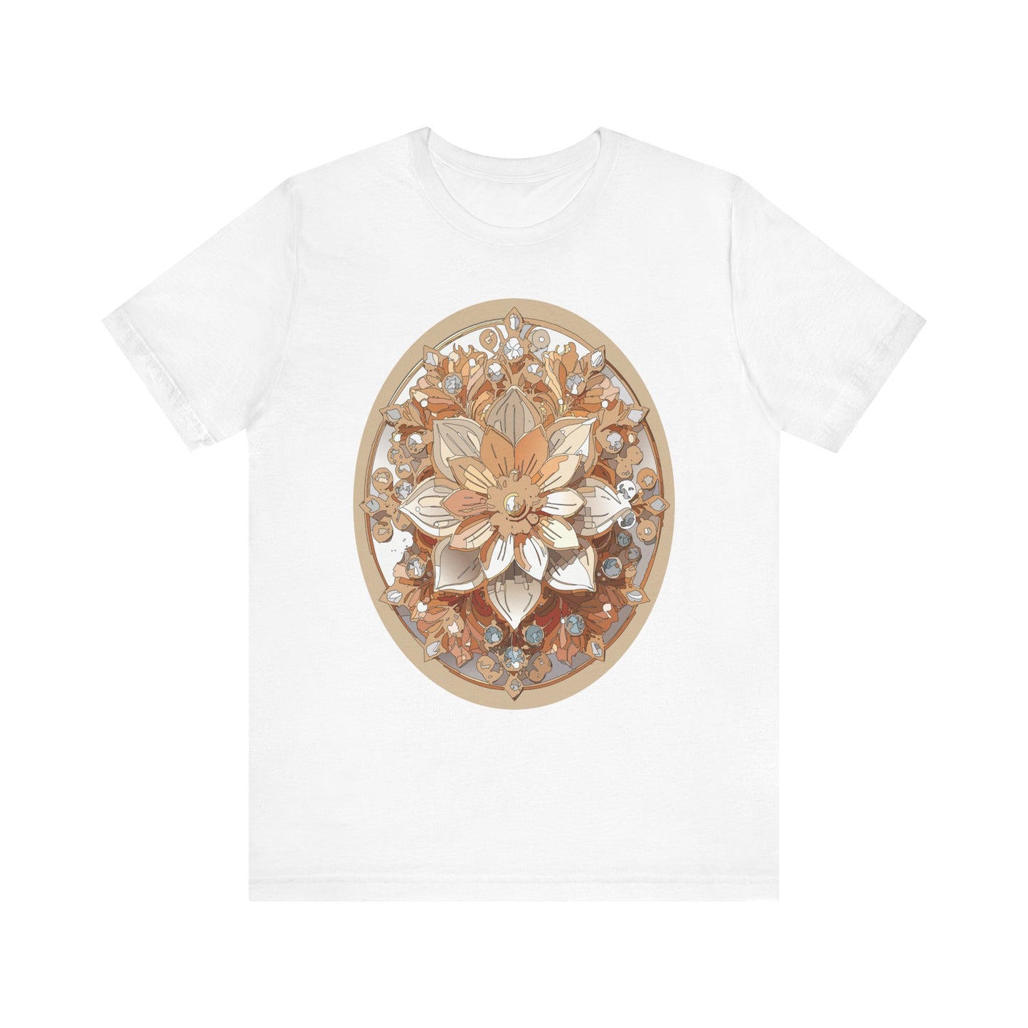 Floral Shirt, Flower Shirt, Tee Shirt with Antique Flower