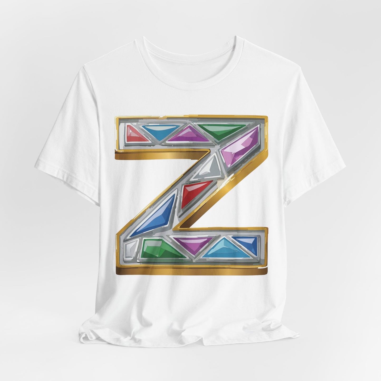 Letter Shirt, Shirt with Letters, Tee Shirt with Gold Letter, Shirt with Antique Letters
