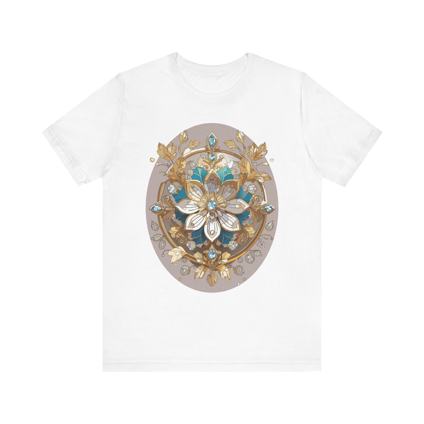 Floral Shirt, Flower Shirt, Tee Shirt with Antique Flower